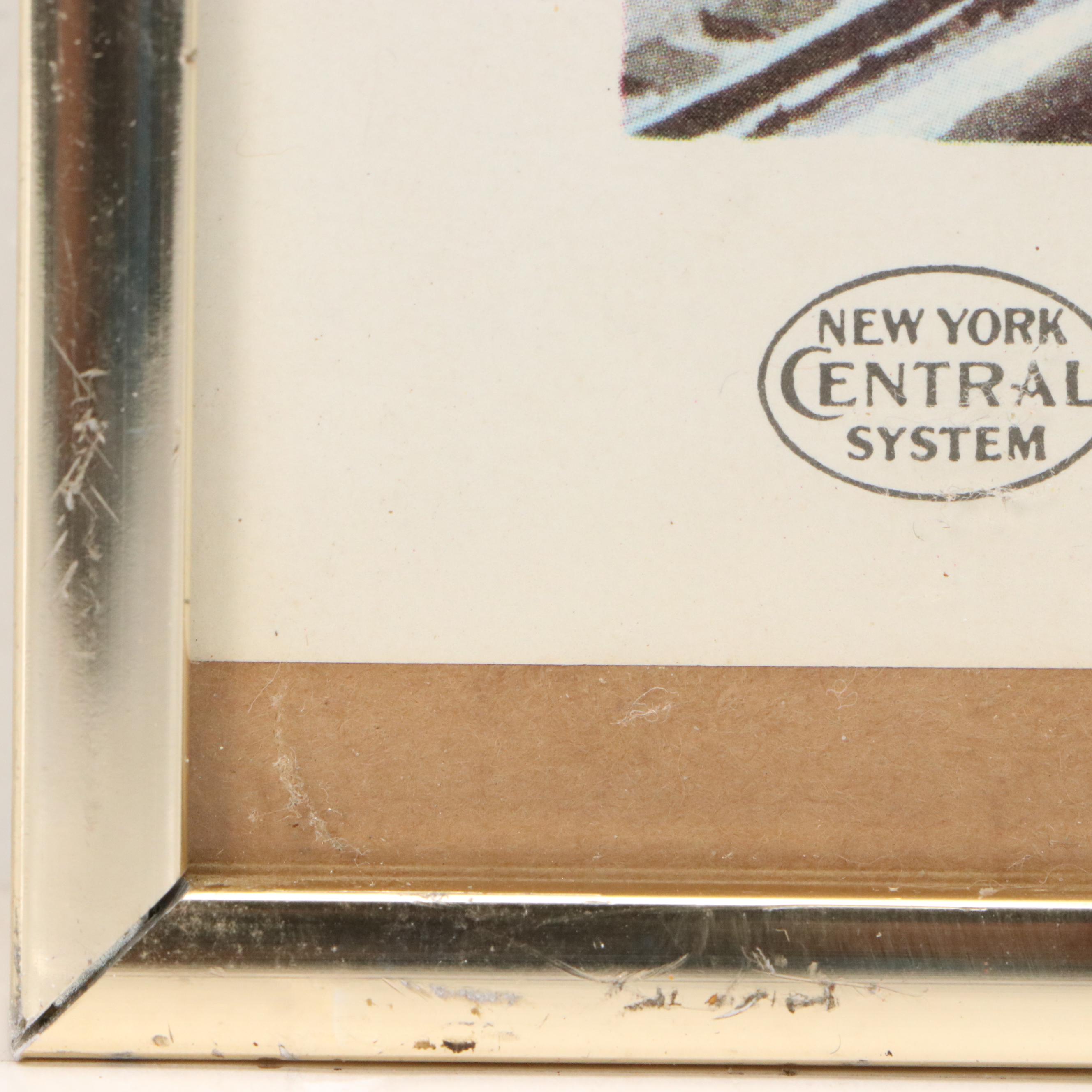 Offset Lithograph of Howard Fogg Painting for New York Central RR, Circa 1960