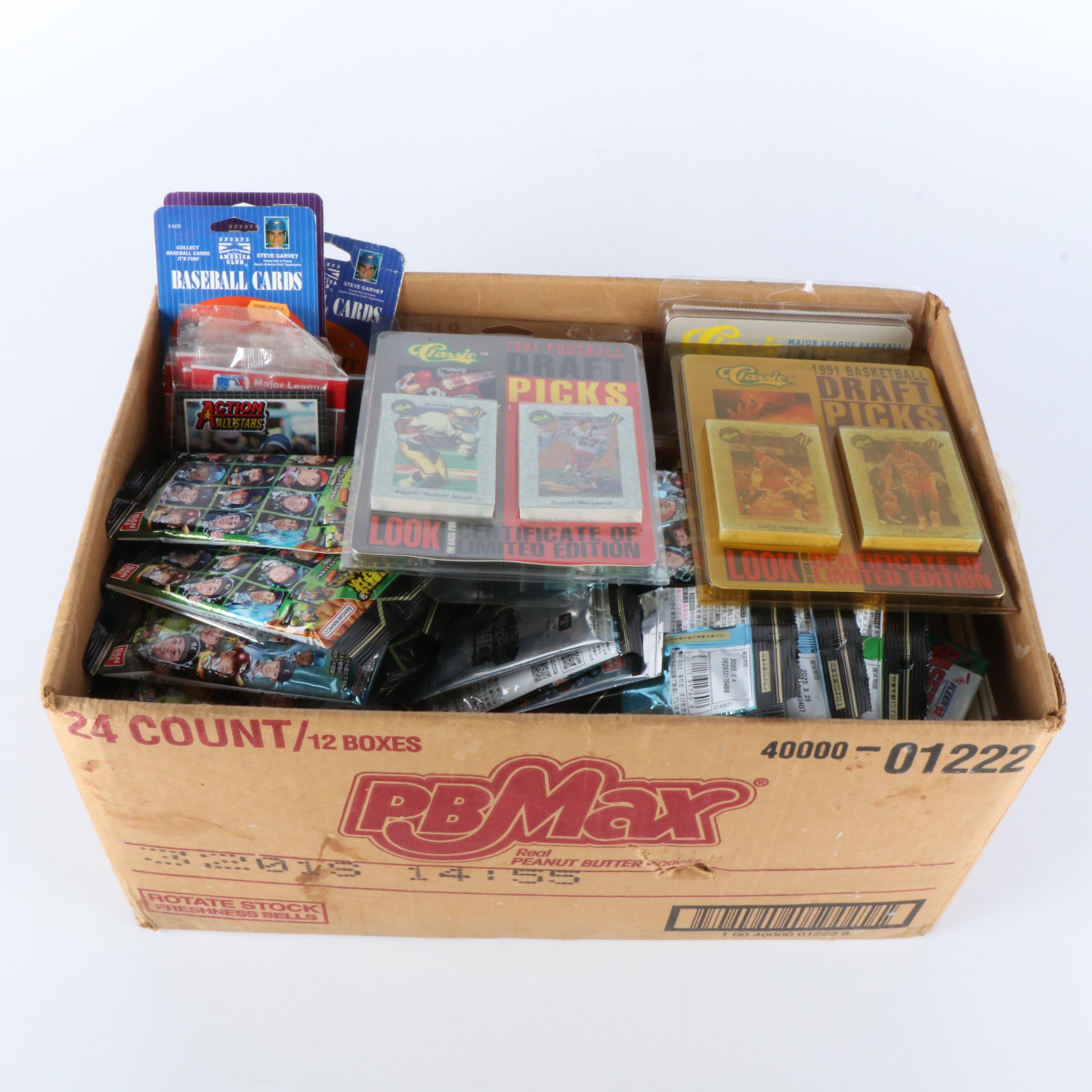 Sealed Sports Cards Packs and Team Sets with More, 1990s-2020s