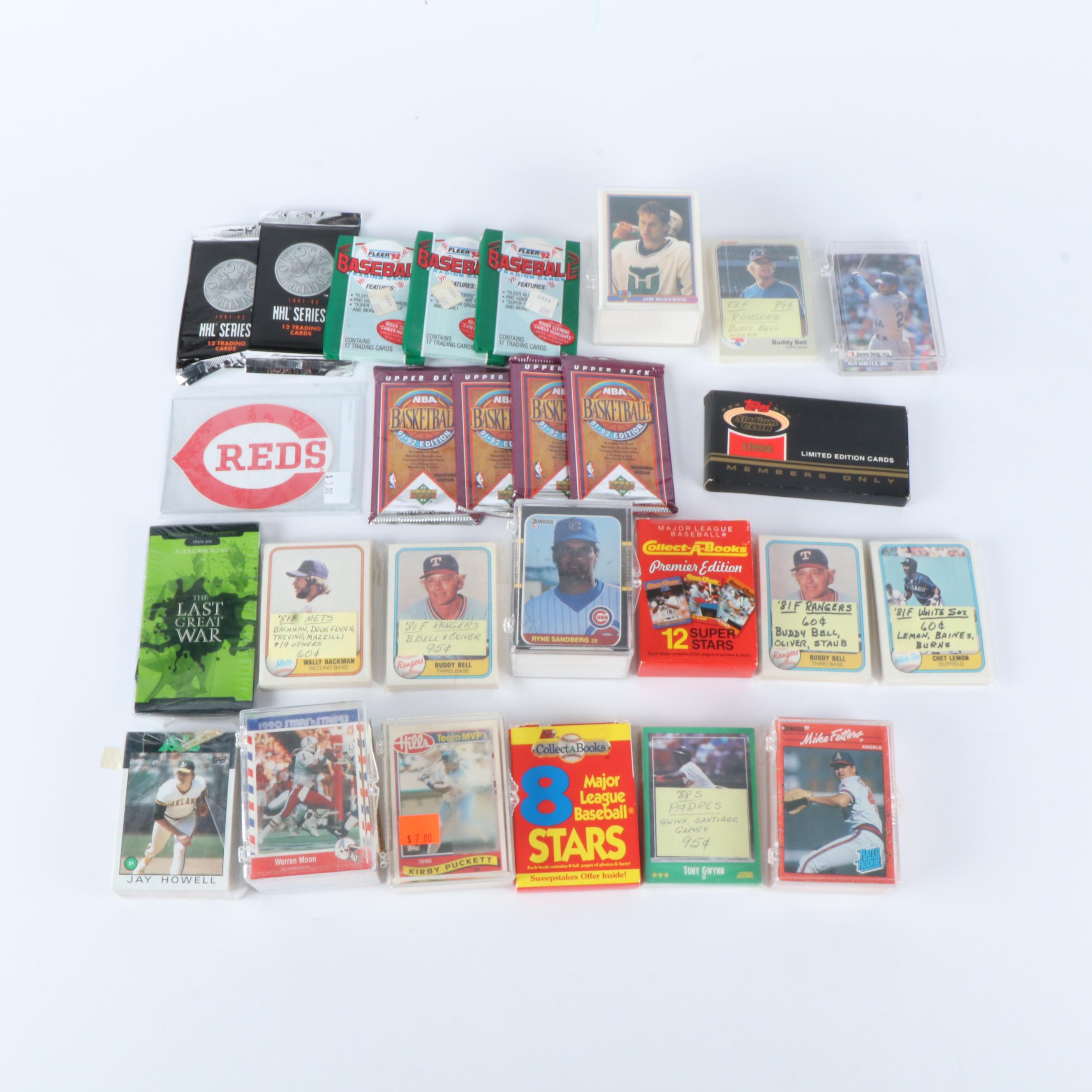 Sealed Sports Cards Packs and Team Sets with More, 1990s-2020s