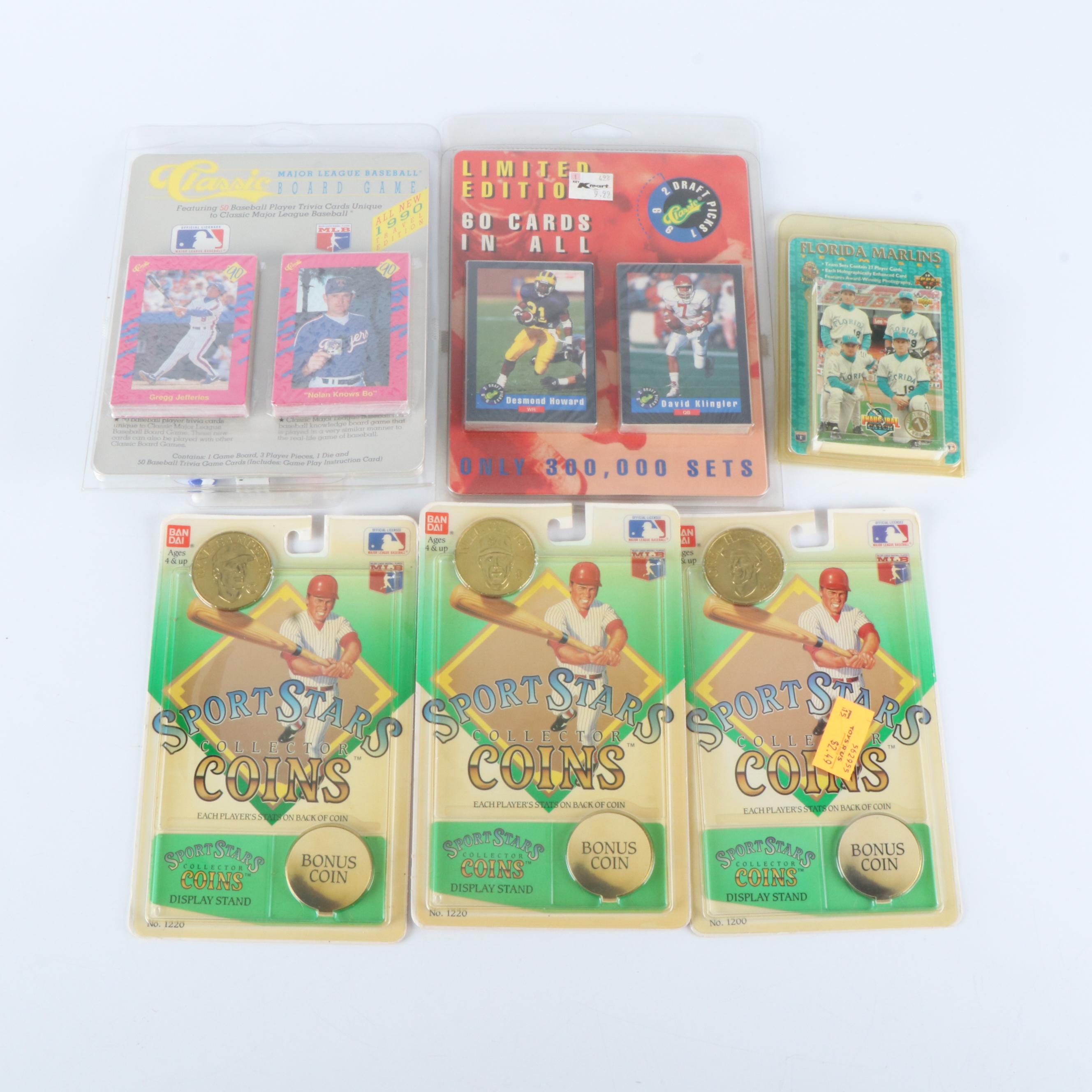 Sealed Sports Cards Packs and Team Sets with More, 1990s-2020s