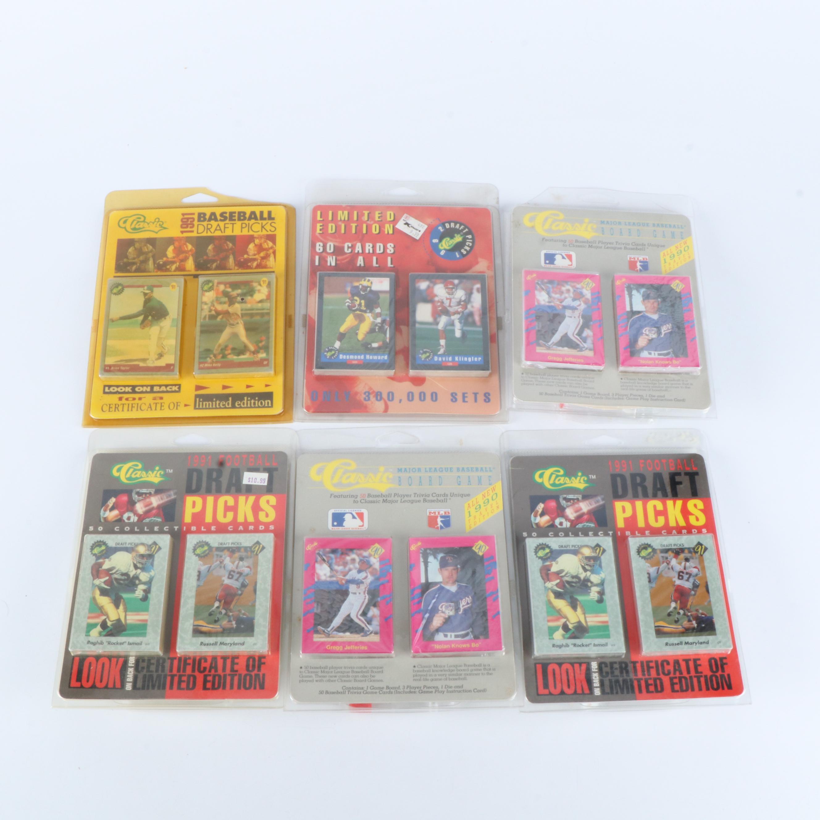 Sealed Sports Cards Packs and Team Sets with More, 1990s-2020s