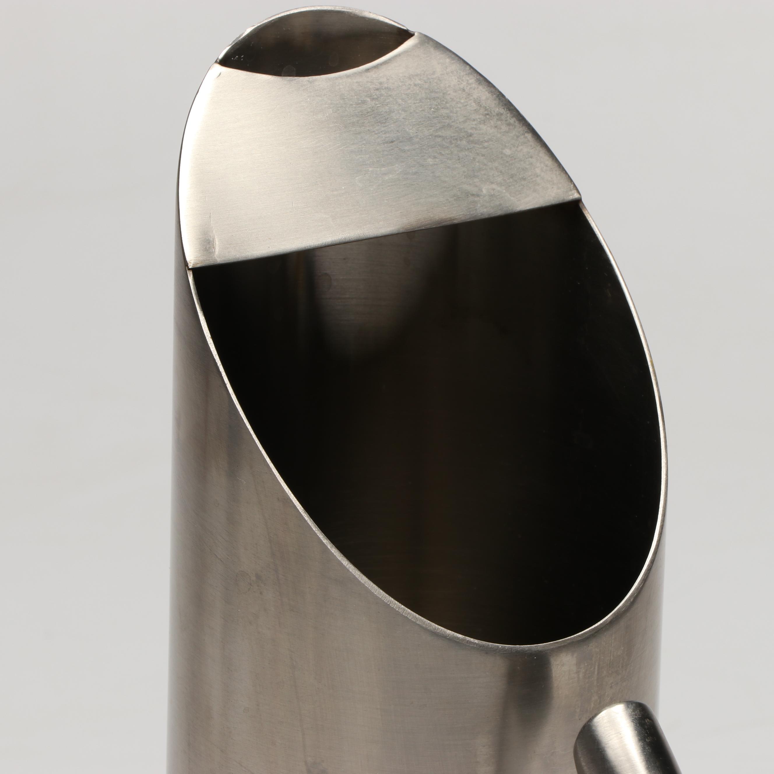 Stelton Danish Mid Century Modern Teak and Stainless Steel Dish with Pitcher