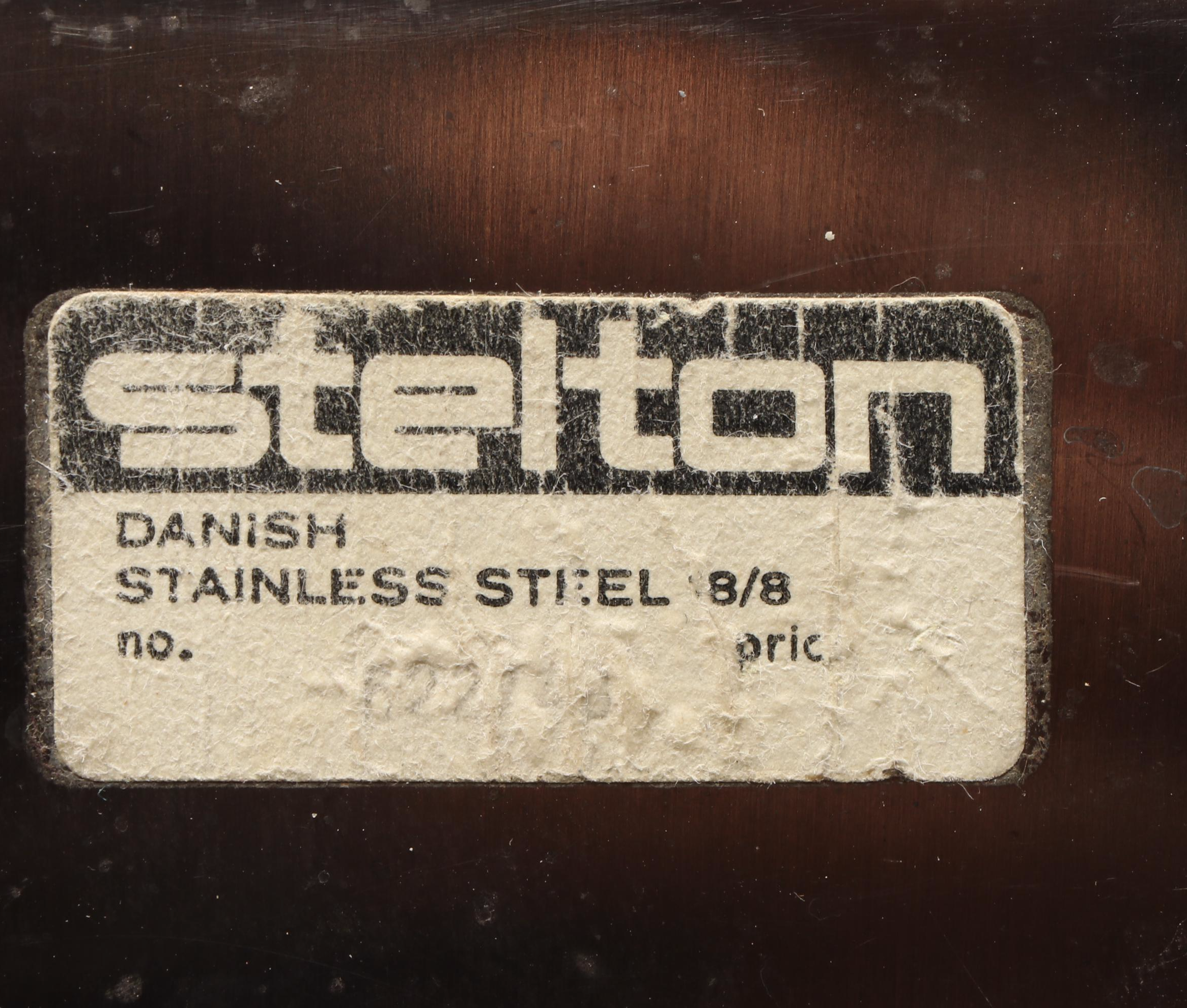 Stelton Danish Mid Century Modern Teak and Stainless Steel Dish with Pitcher