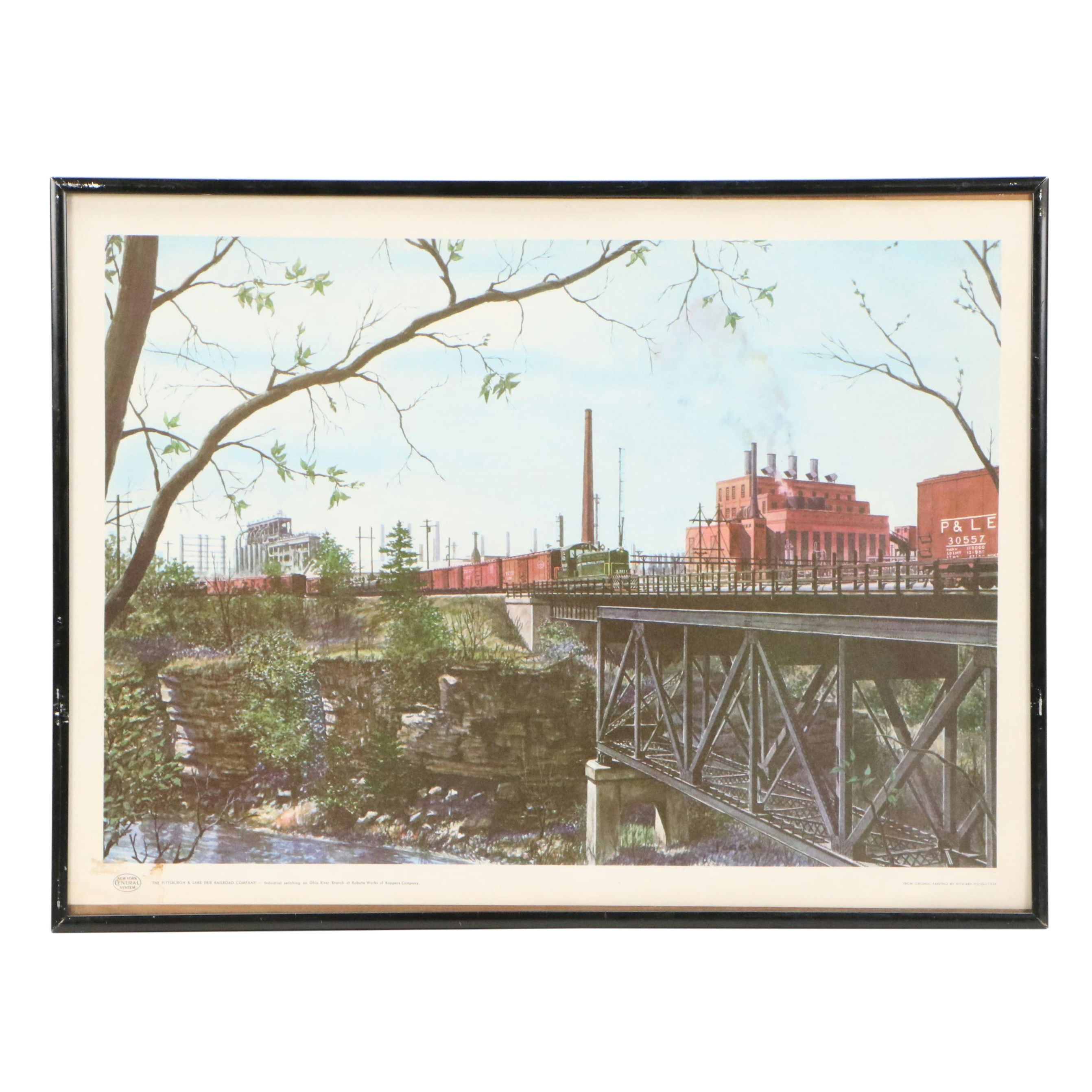 New York Central Railroad Poster After Howard Fogg, Circa 1960