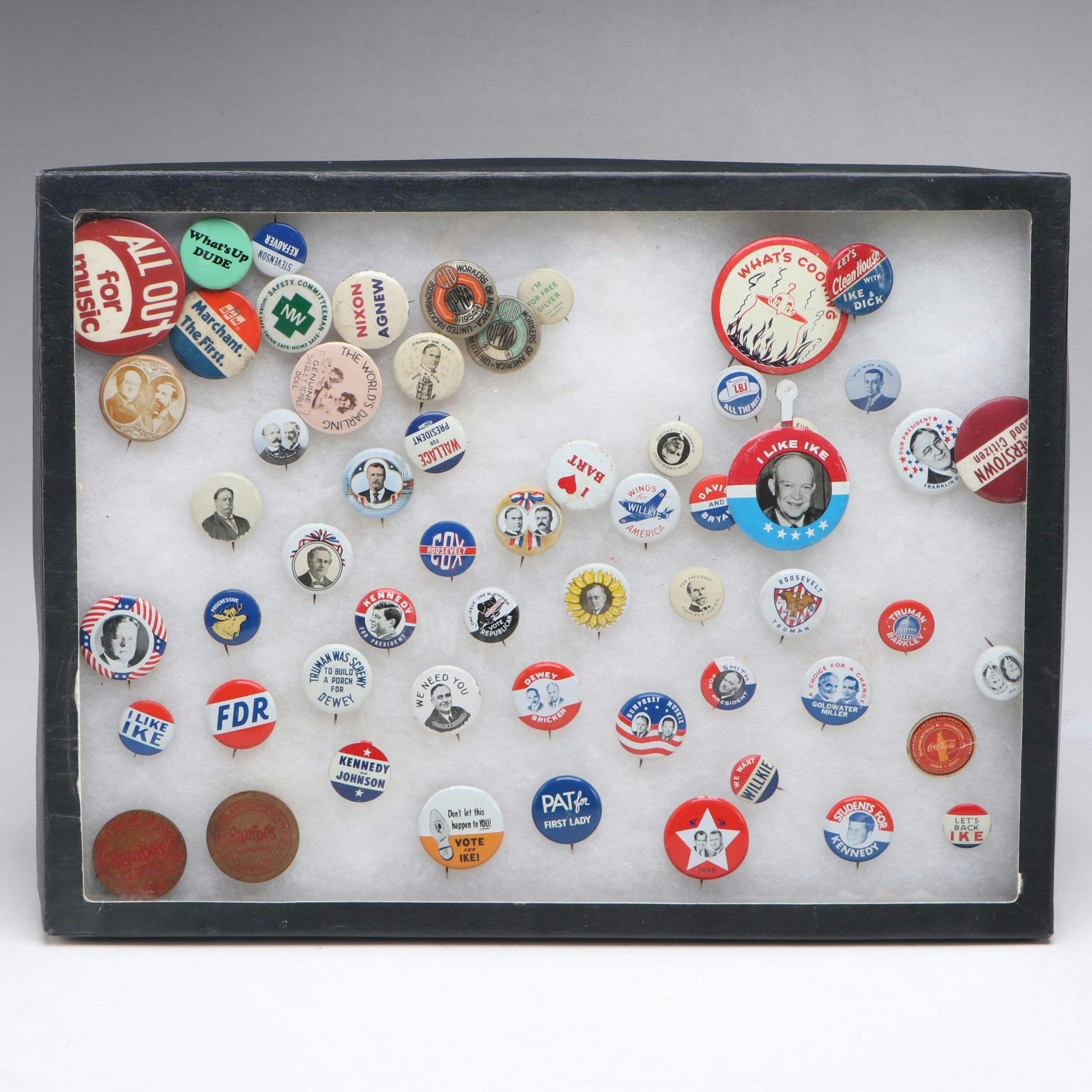 Dwight D. Eisenhower, John F. Kennedy and More Political Pinbacks