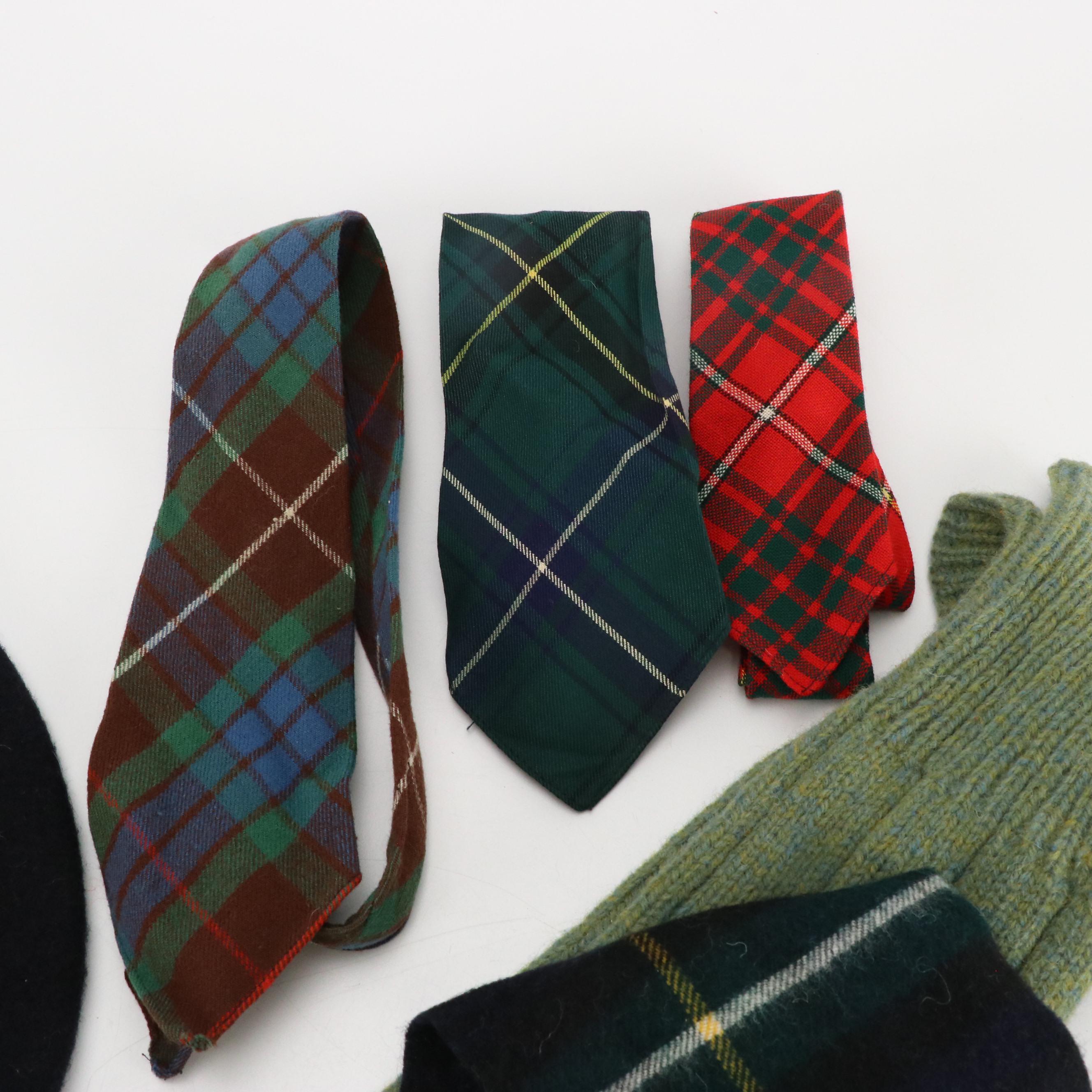 Tartan Plaid Neckties, The Scotch House Scarf, Yarn, Lochan Hat, Socks & More