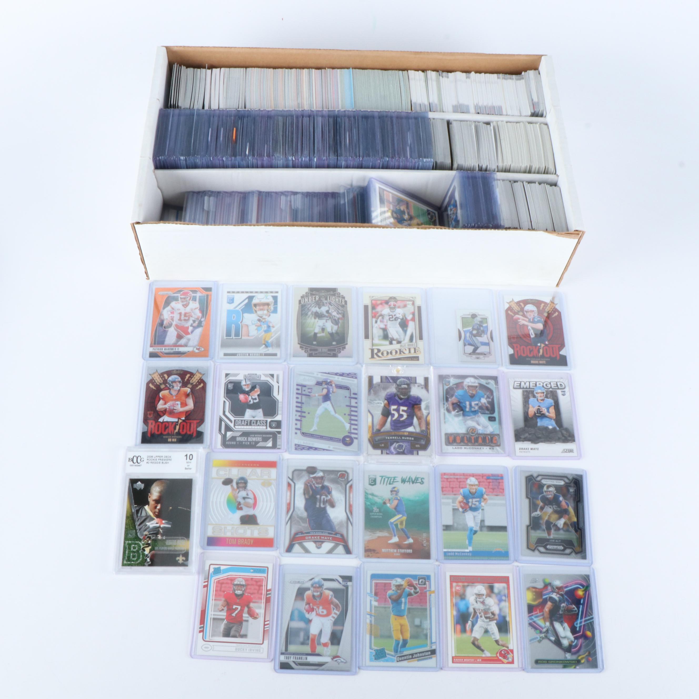 Score with Other Sports Cards Featuring Drake Maye and Bo Nix Rookies