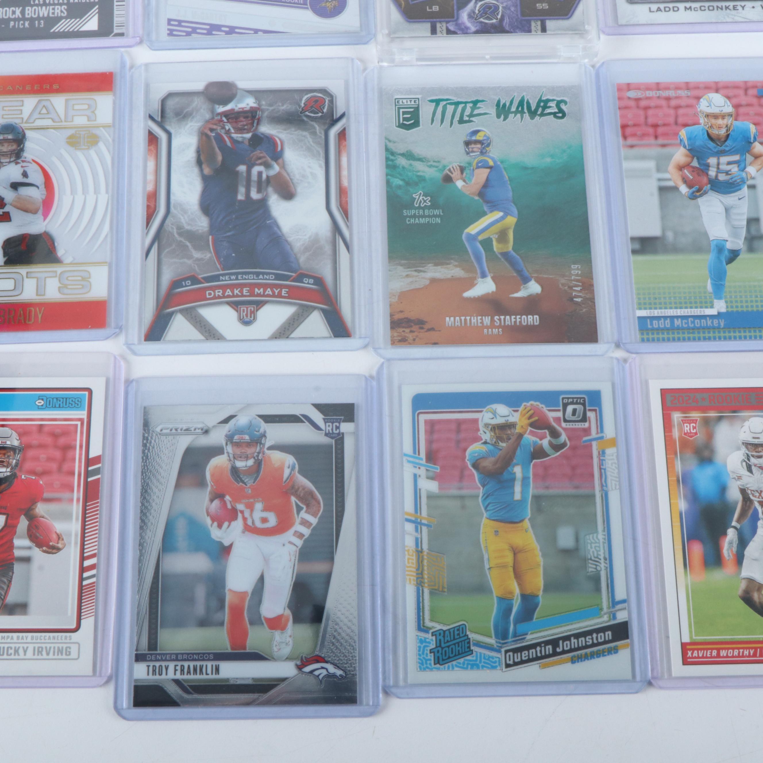 Score with Other Sports Cards Featuring Drake Maye and Bo Nix Rookies