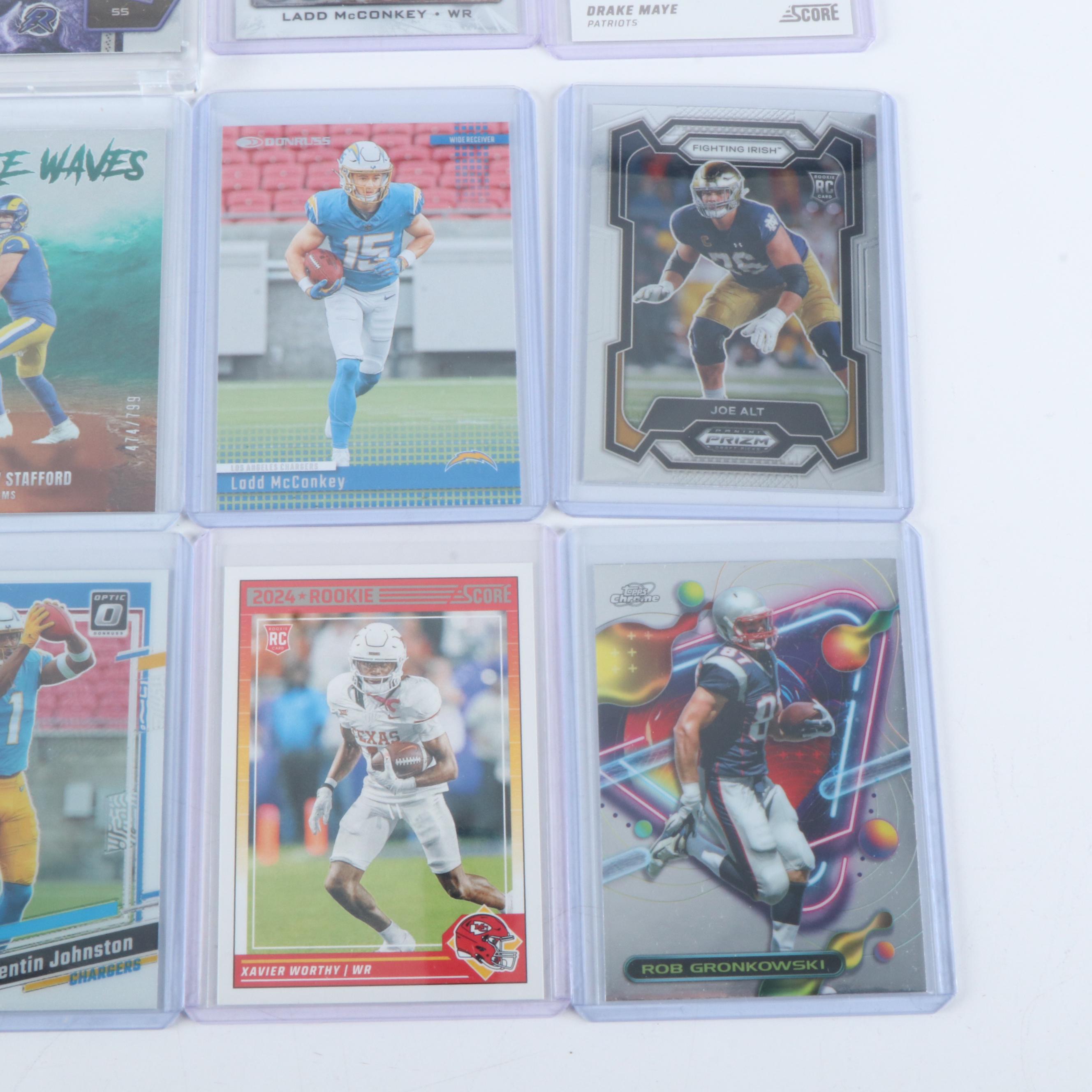 Score with Other Sports Cards Featuring Drake Maye and Bo Nix Rookies