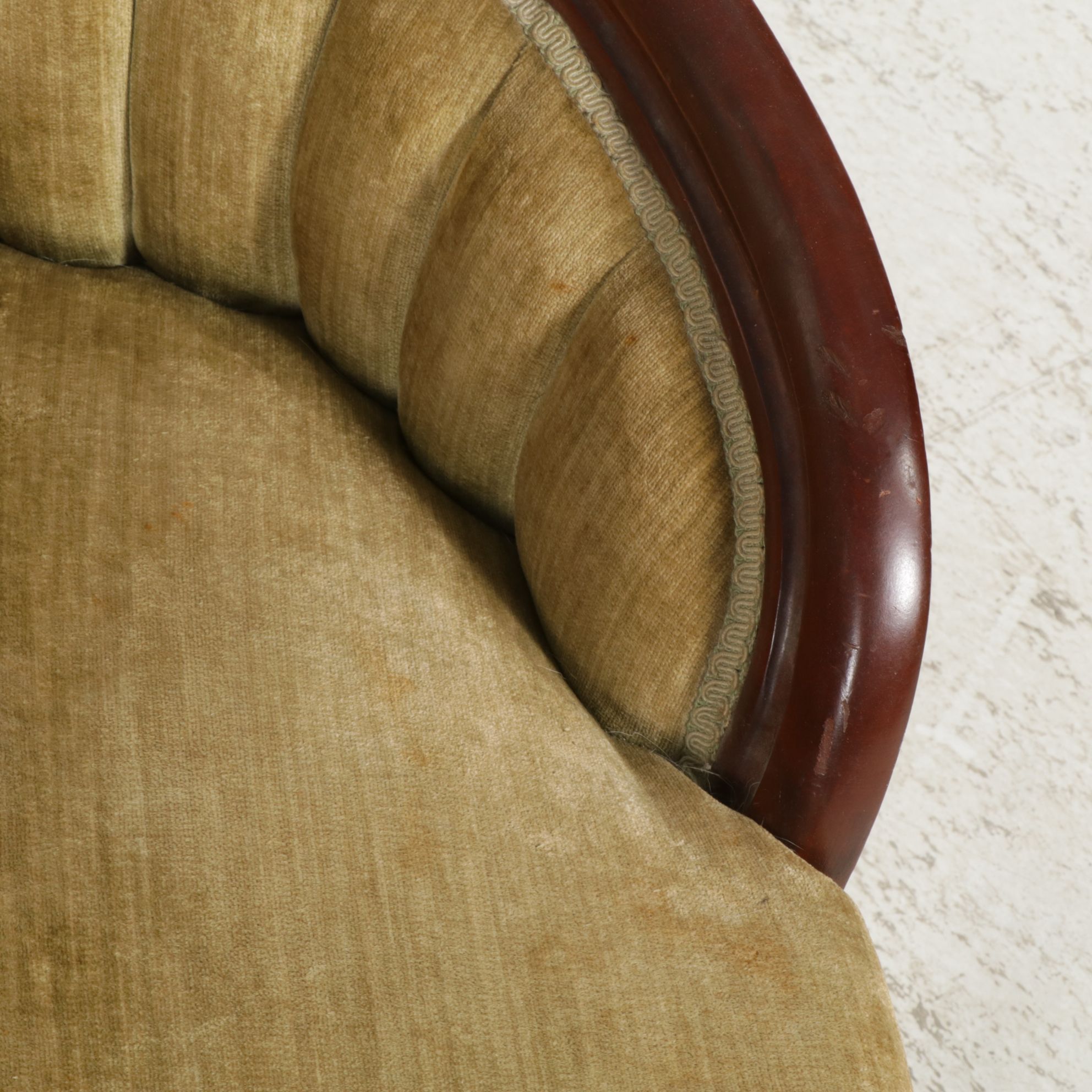 Victorian Carved Mahogany Upholstered Parlor Chairs