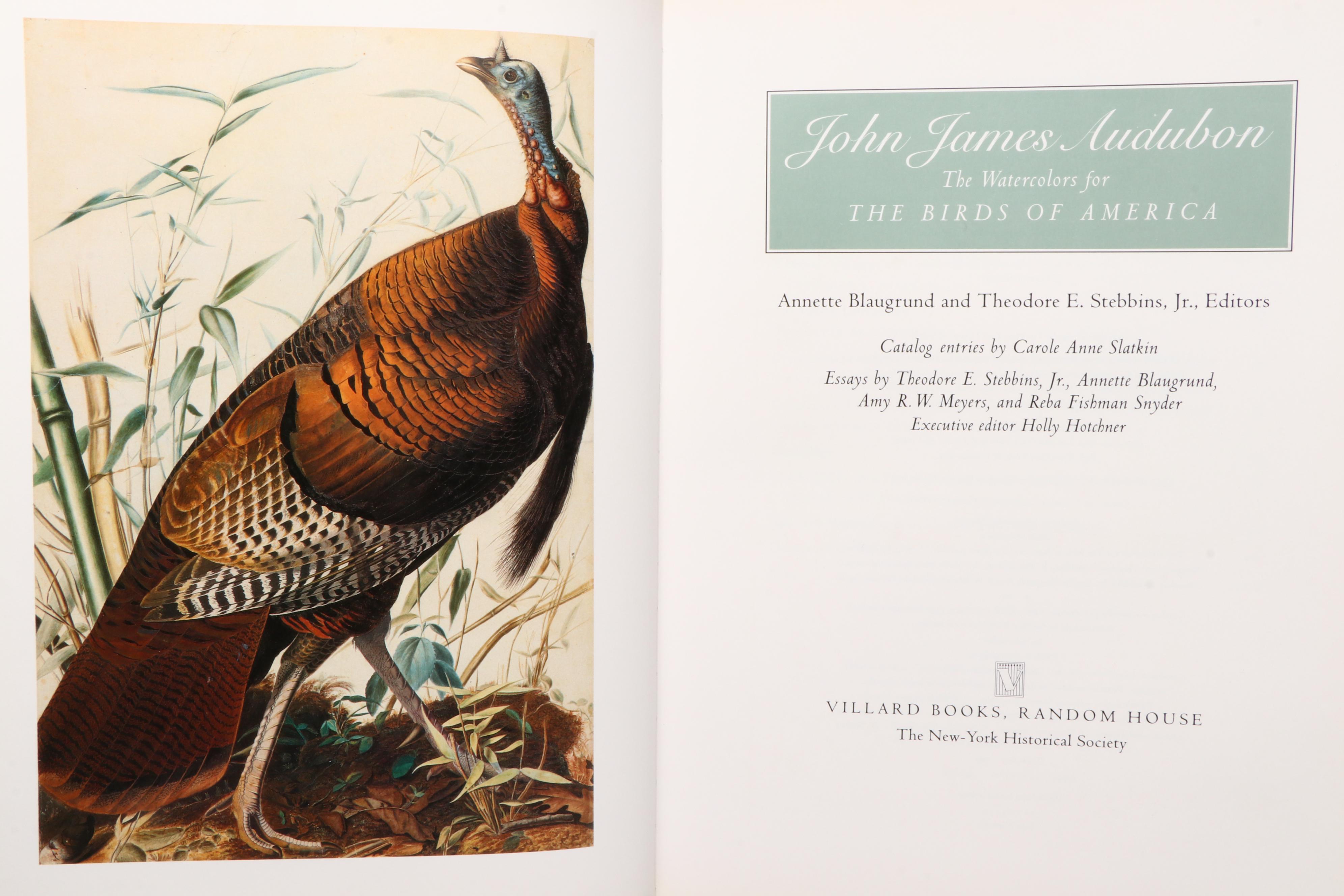 First Printing "John James Audubon: Watercolors for The Birds of America," 1993