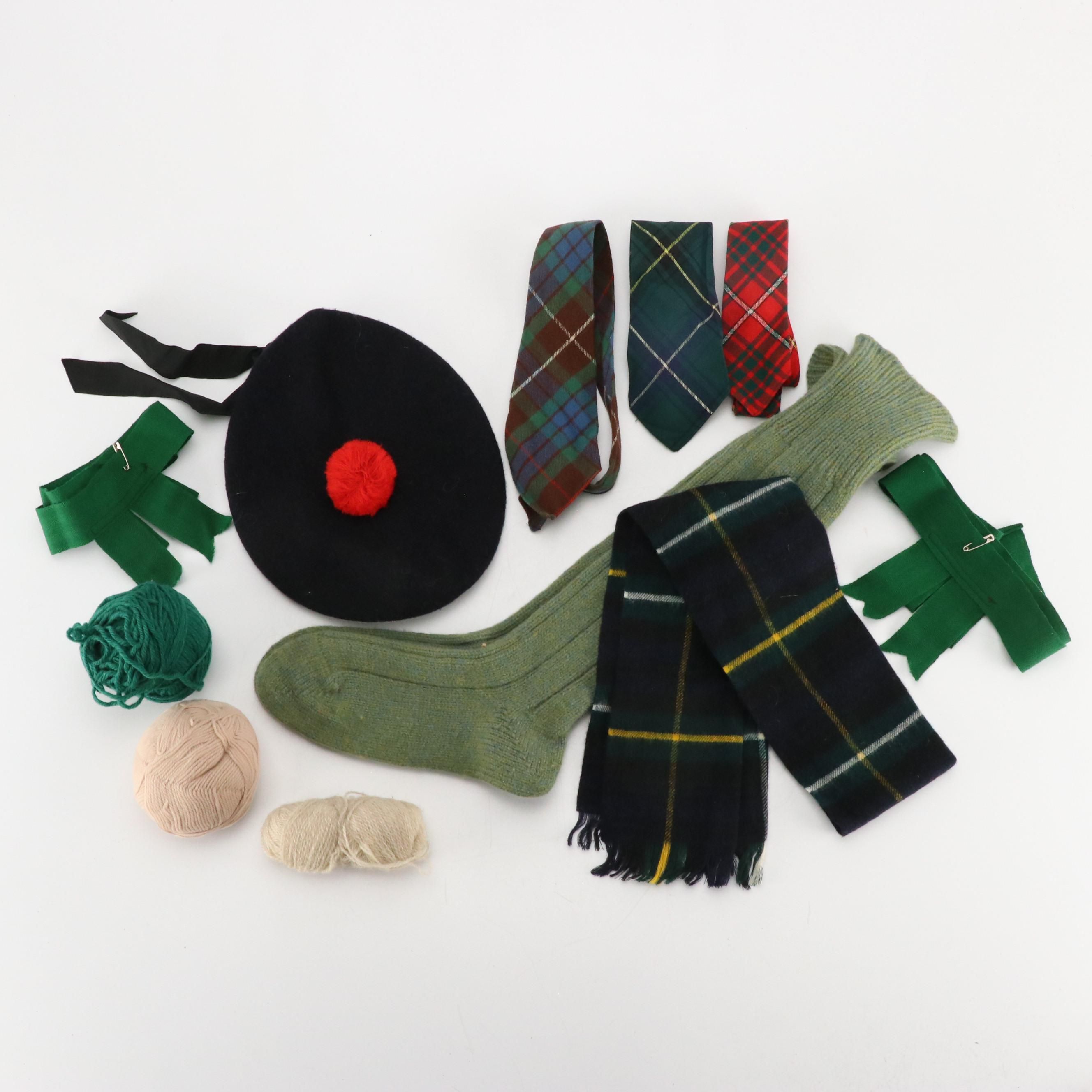 Tartan Plaid Neckties, The Scotch House Scarf, Yarn, Lochan Hat, Socks & More
