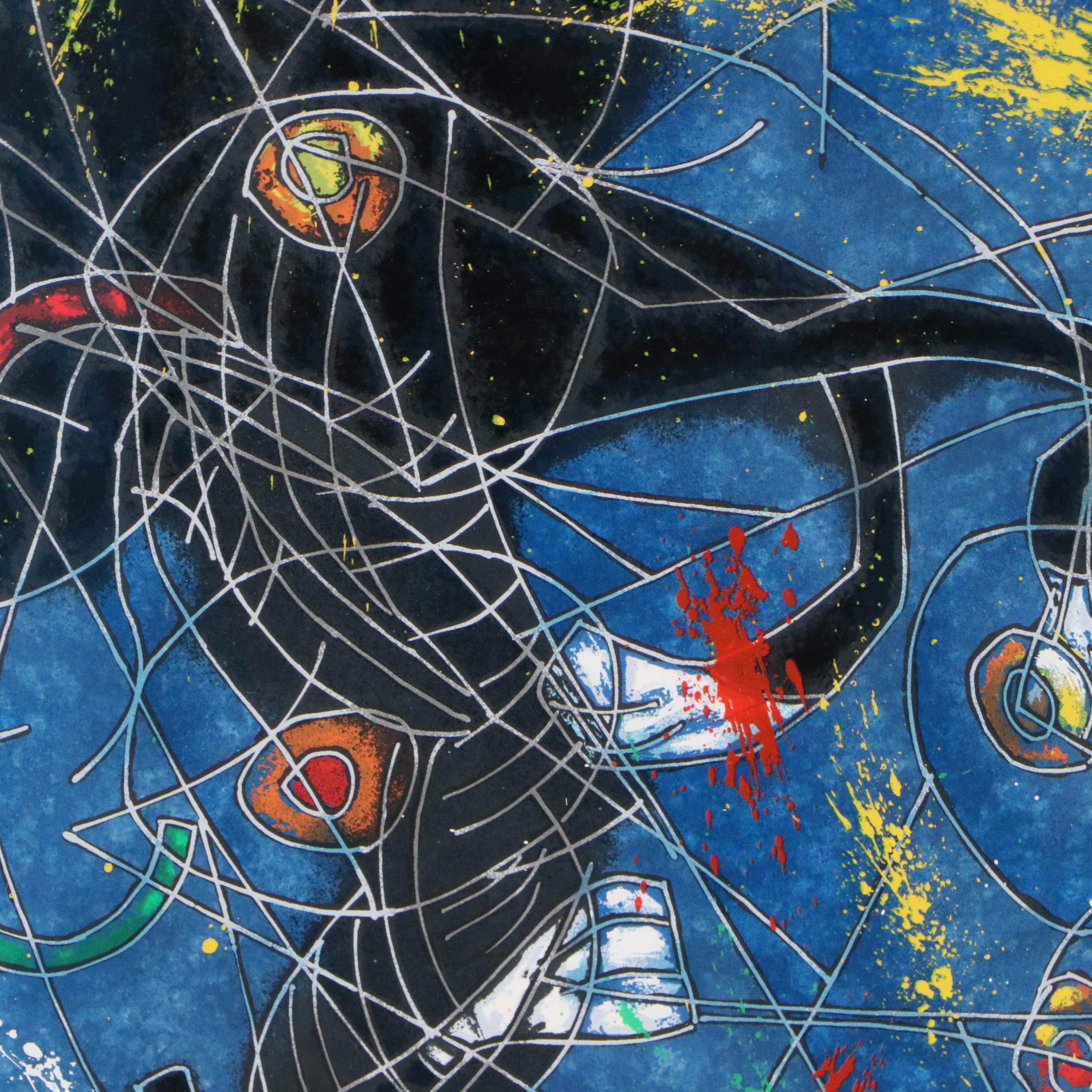 Tiefeng Jiang Serigraph "Song of Panthers," Late 20th Century