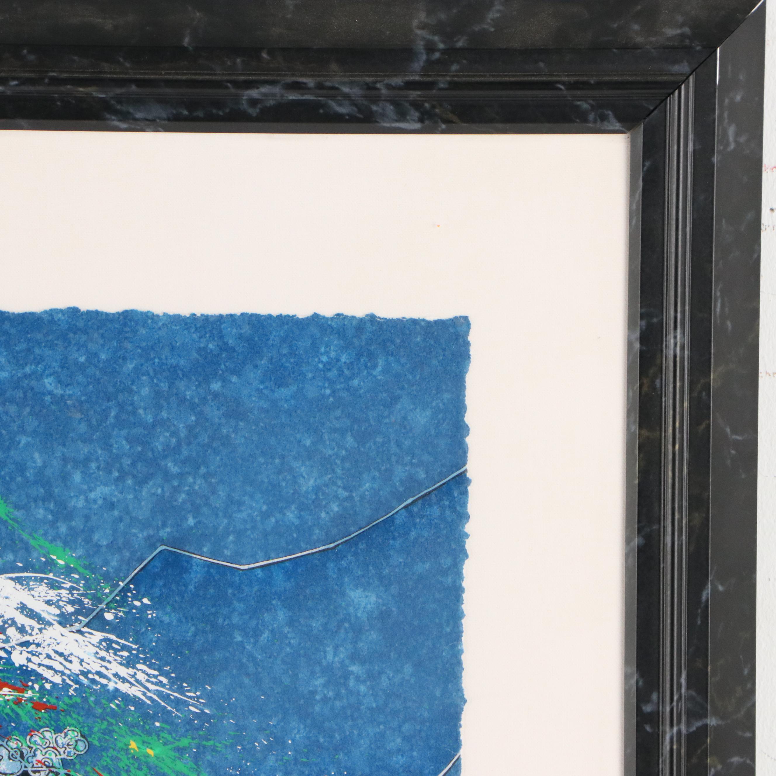 Tiefeng Jiang Serigraph "Song of Panthers," Late 20th Century