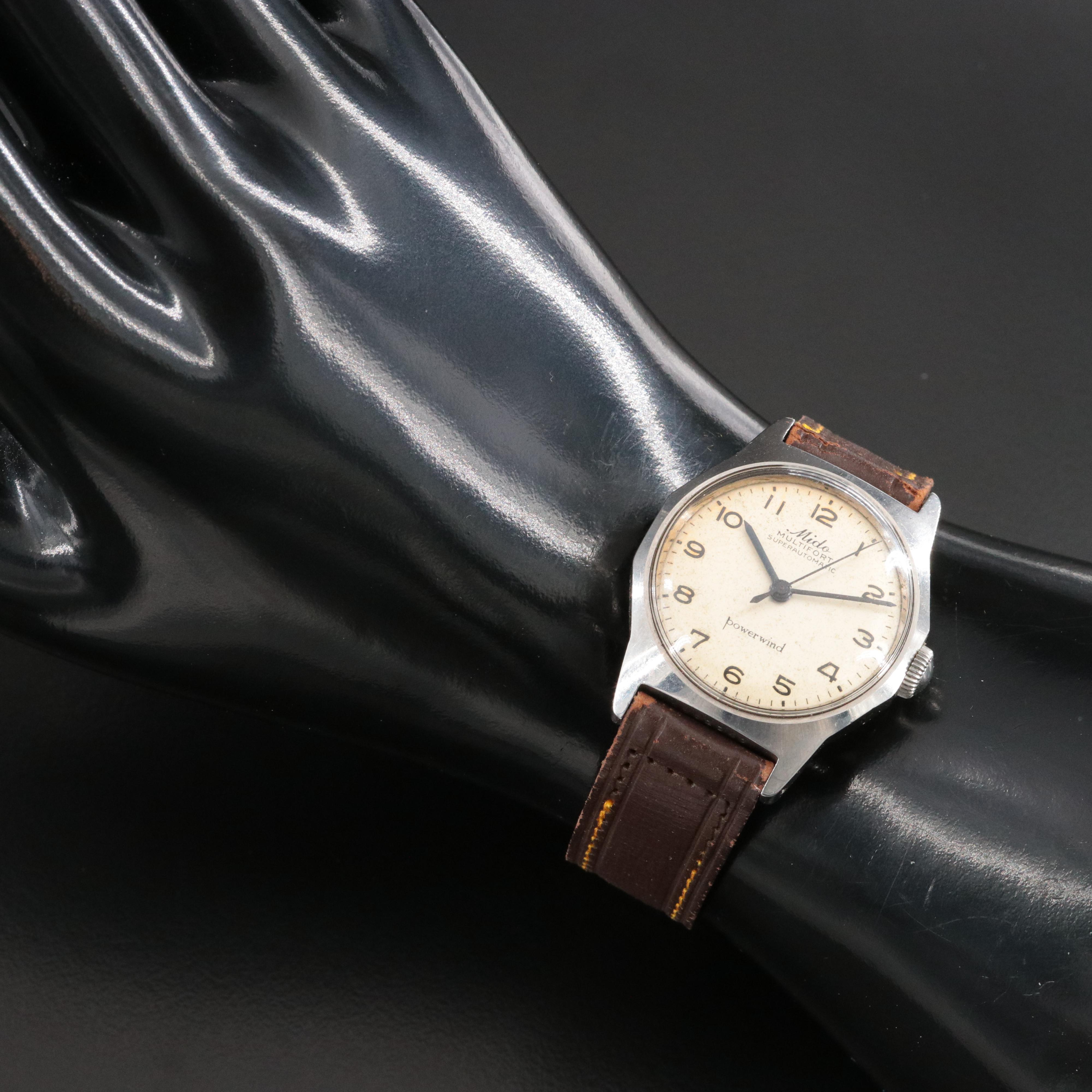 Vintage Mido Multifort Superautomatic Powerwind Watch