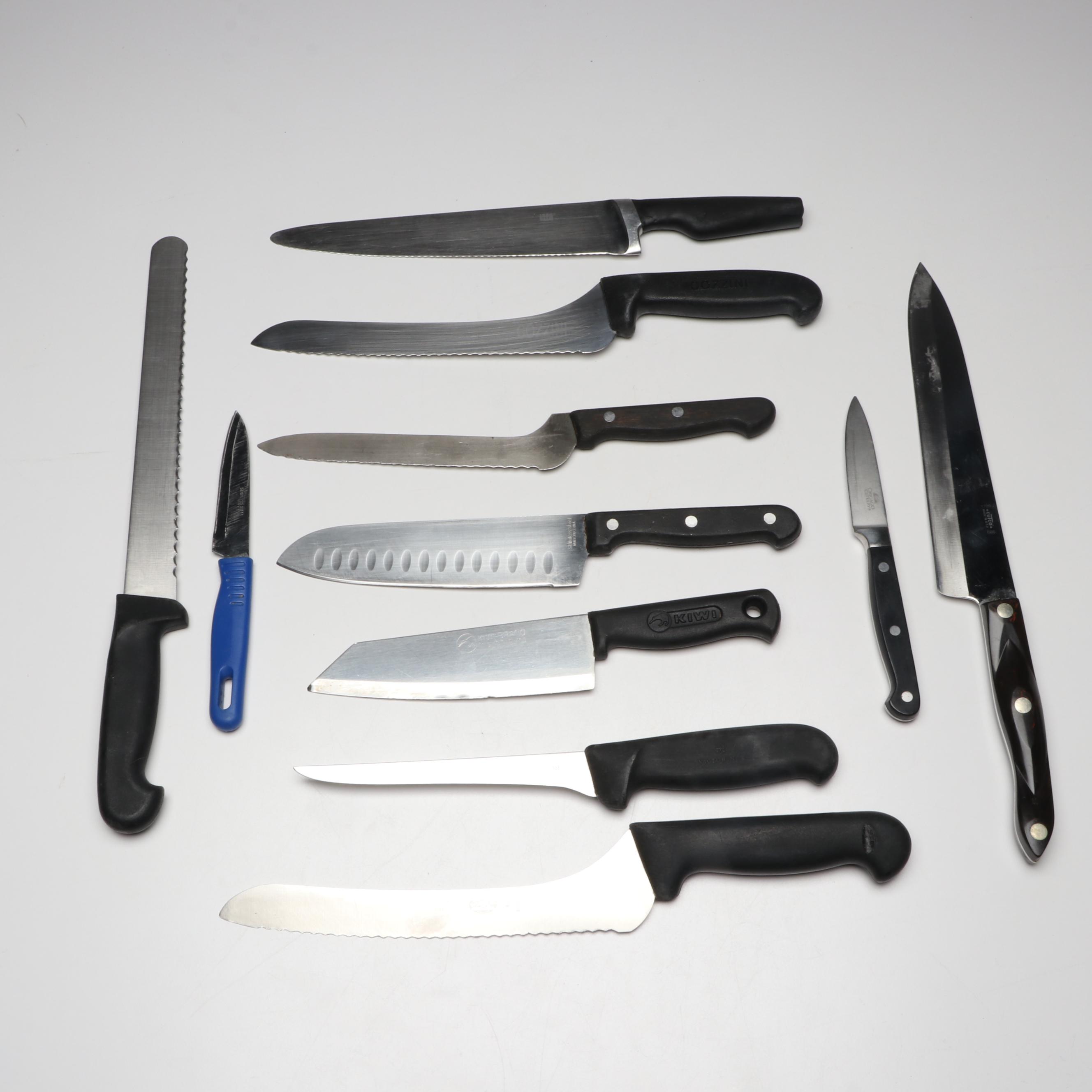 Cutco, Serco, Victorinox, and Other Stainless Steel Kitchen Knives