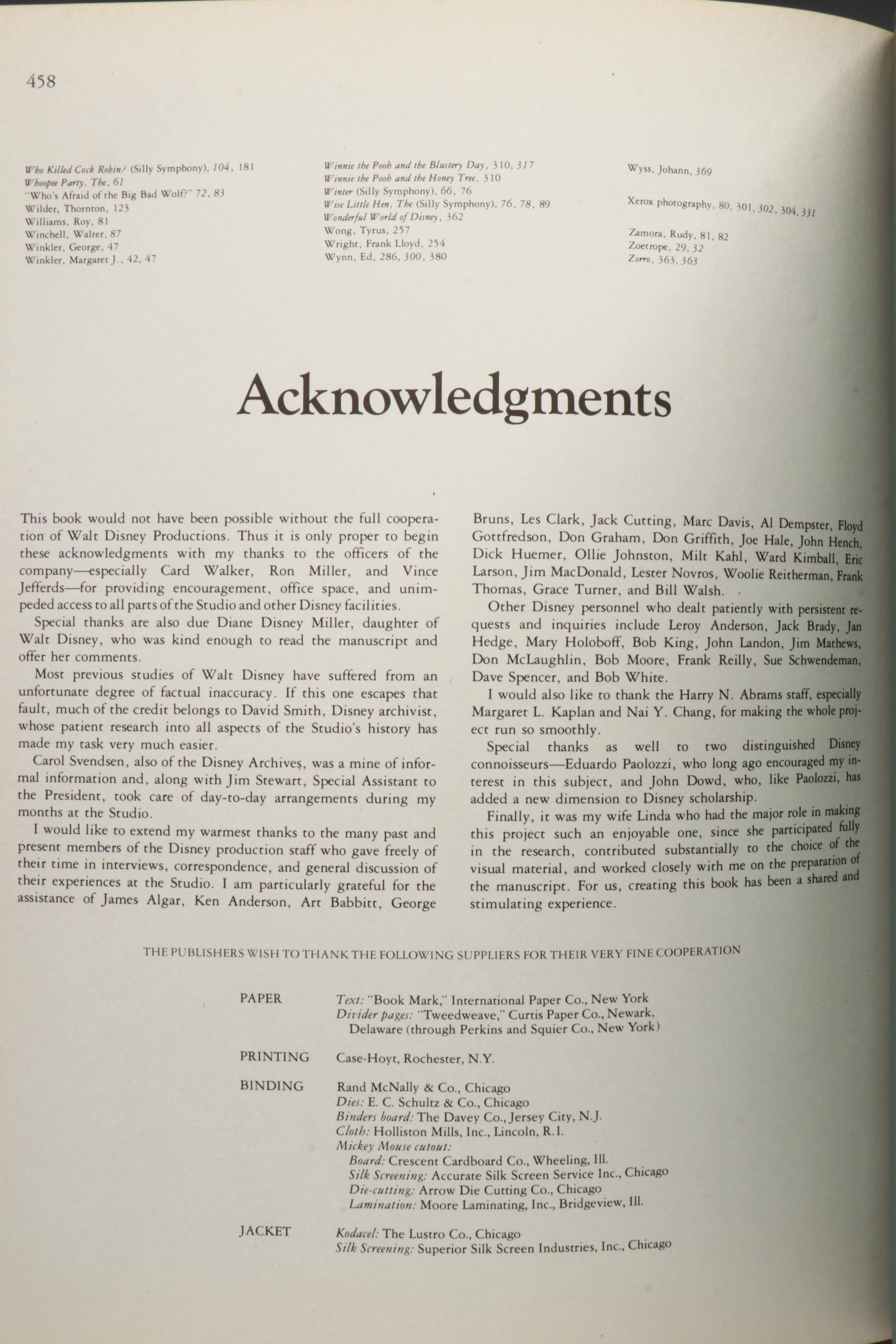 First Edition "The Art of Walt Disney" by Christopher Finch, 1973