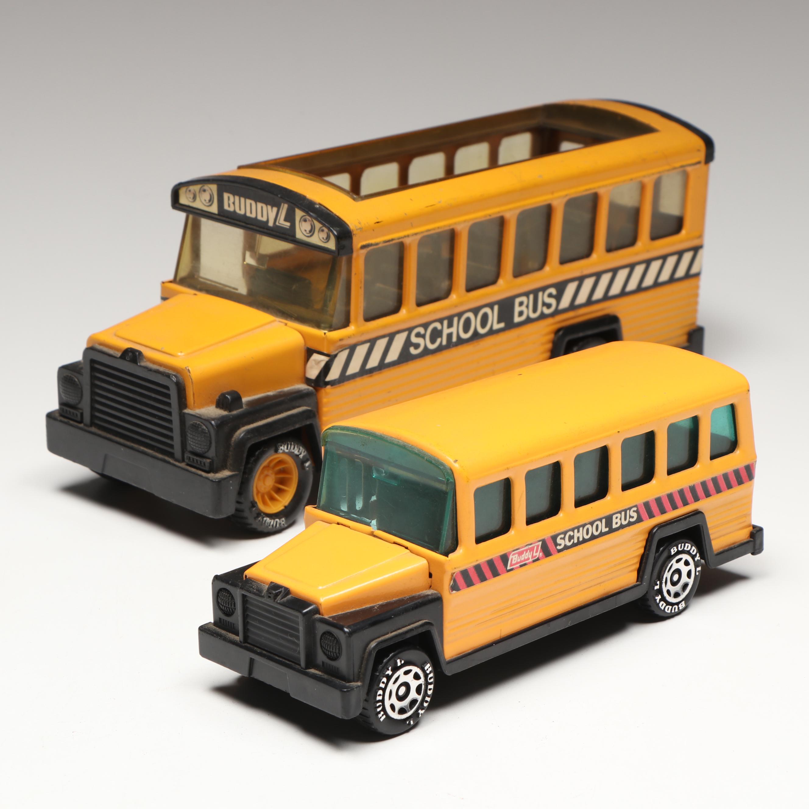 Vintage Buddy L Corporation Metal School Buses