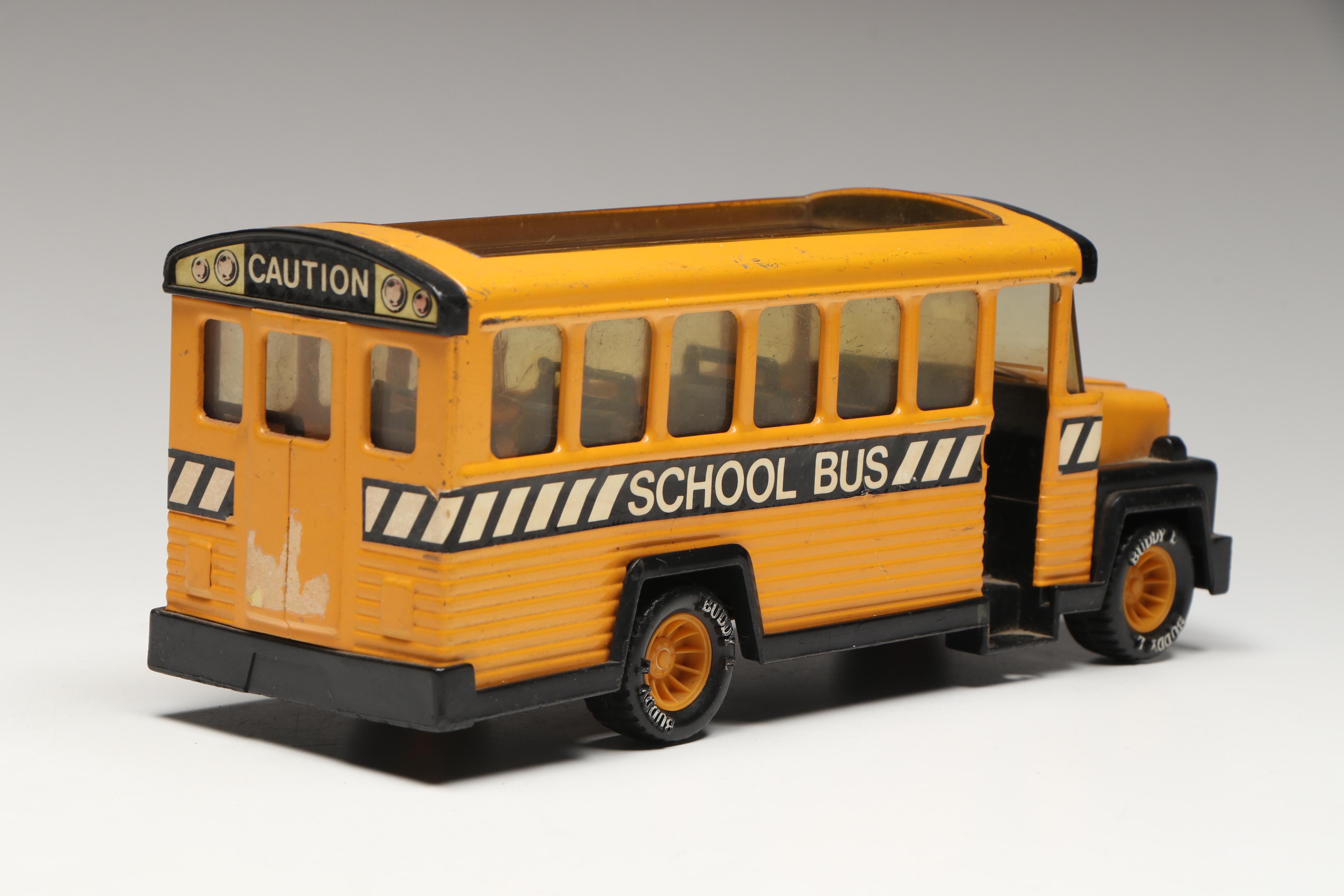 Vintage Buddy L Corporation Metal School Buses