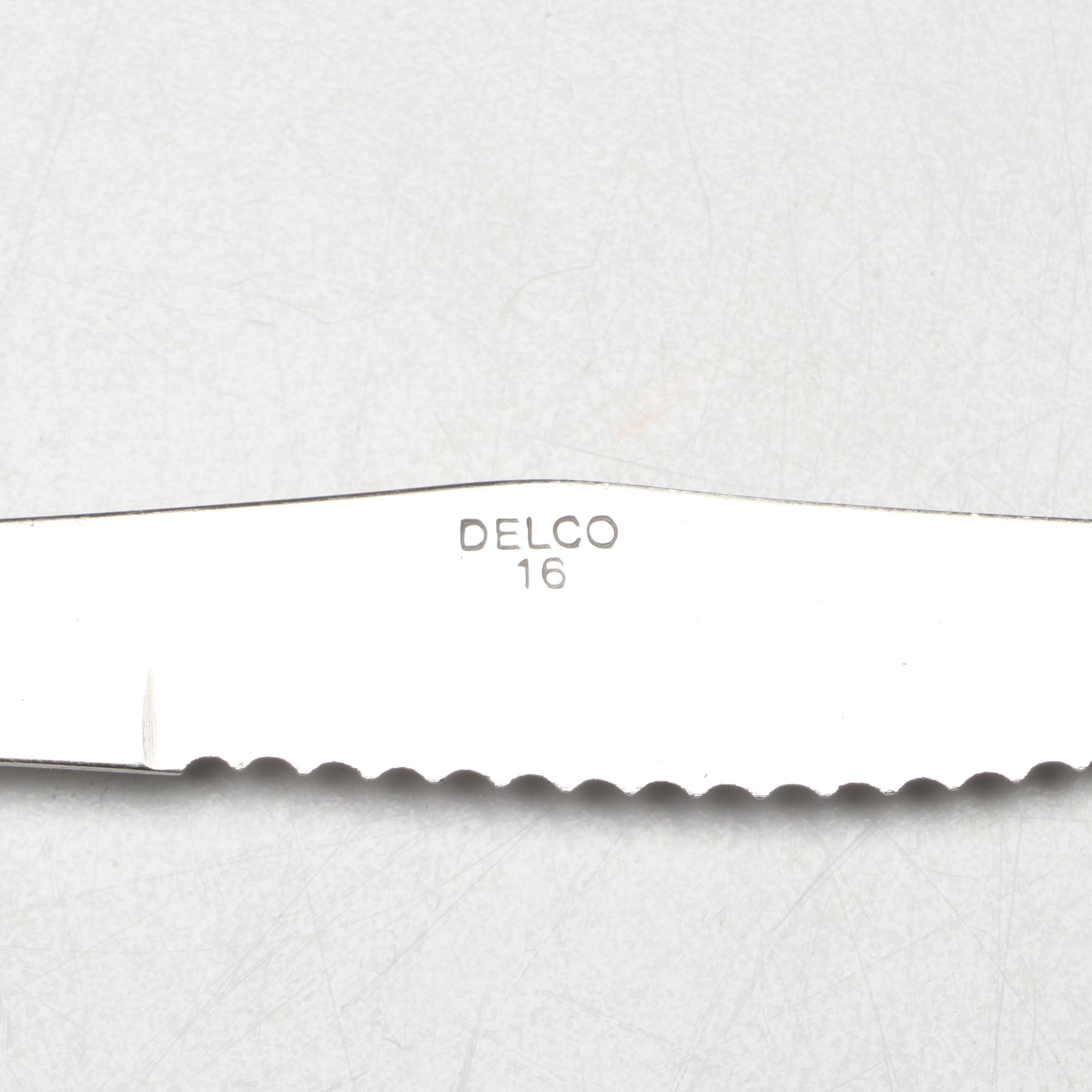 Delco Steak Knifes in Hand-Painted Wall Hanging Chef Knife Block
