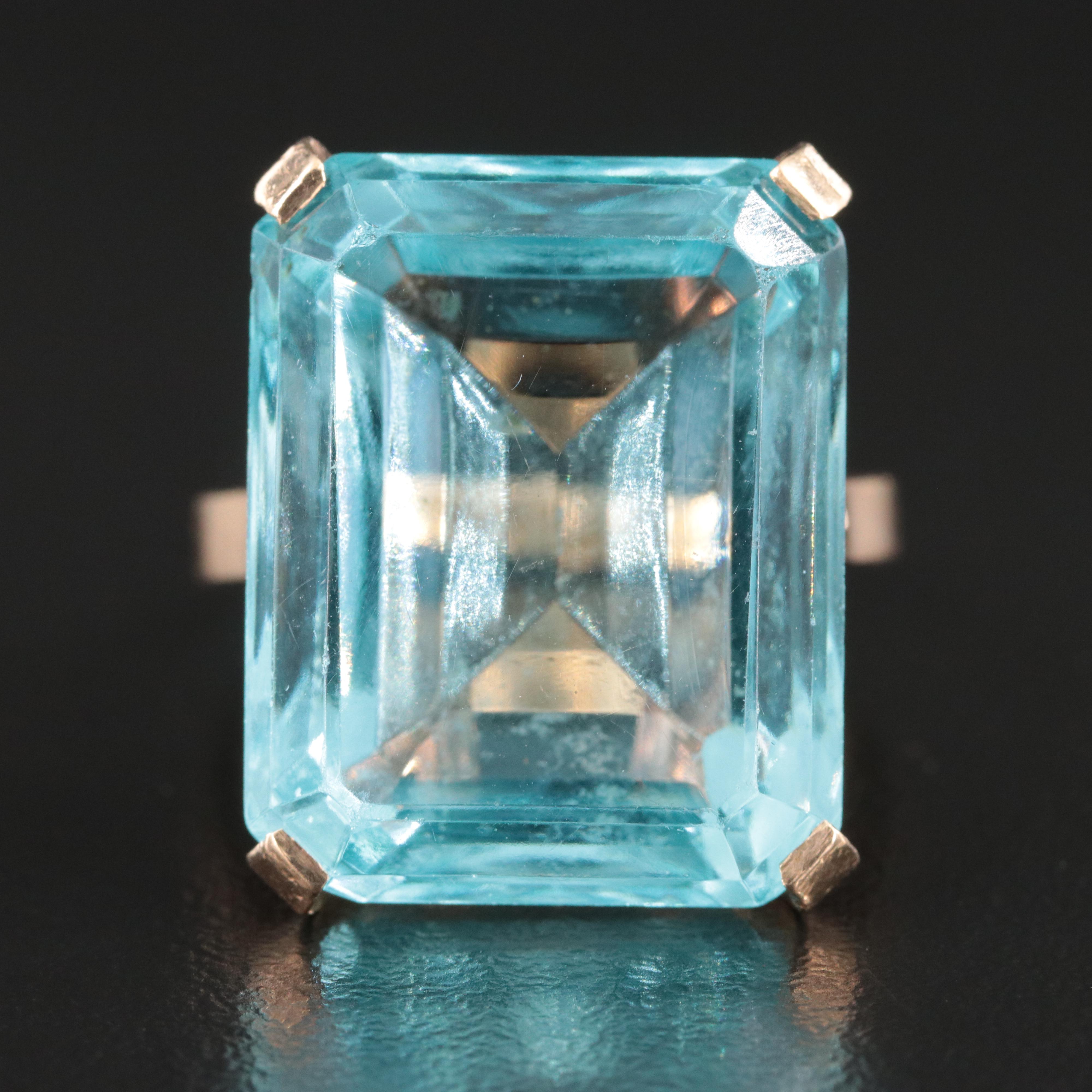 14K Faux Gemstone Ring