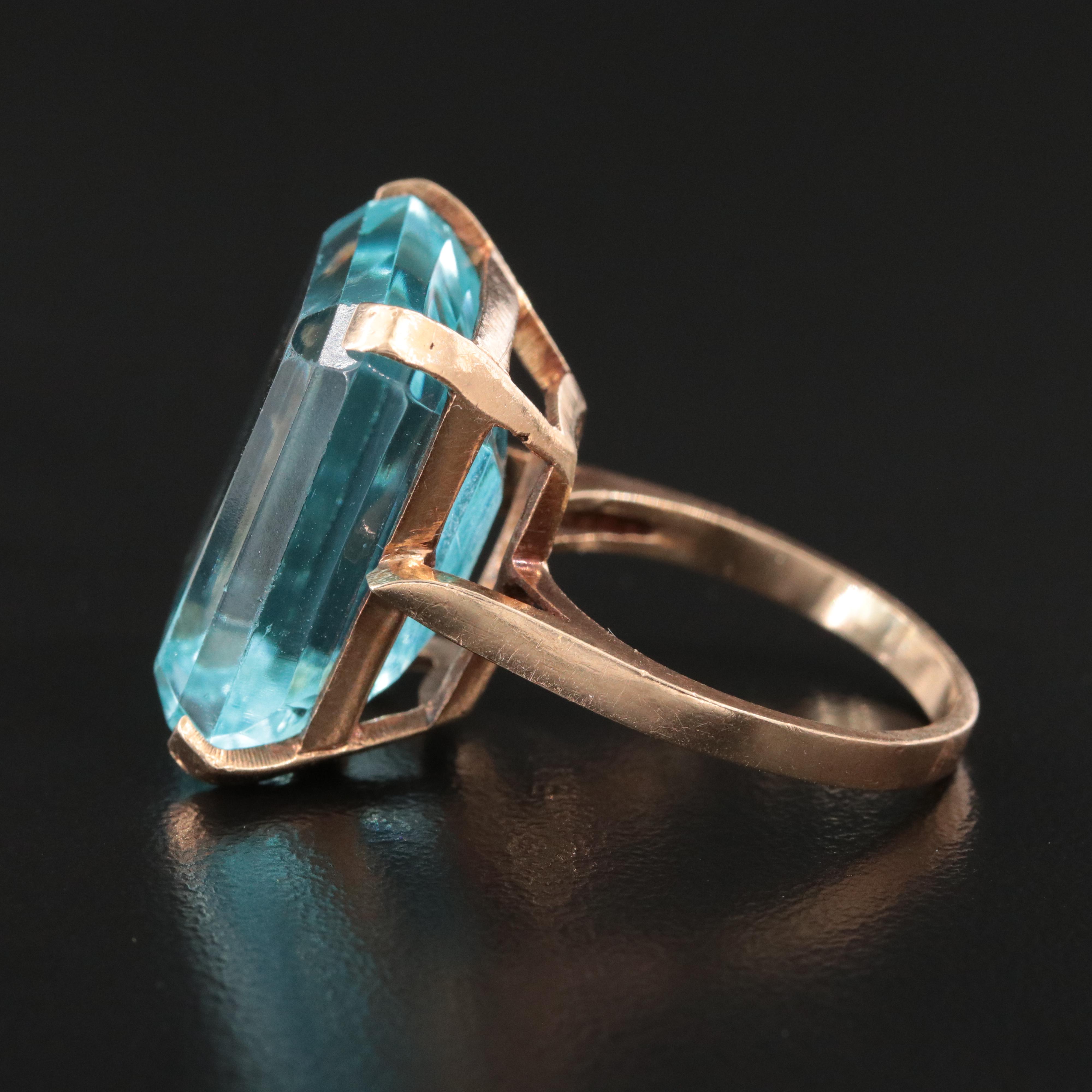 14K Faux Gemstone Ring