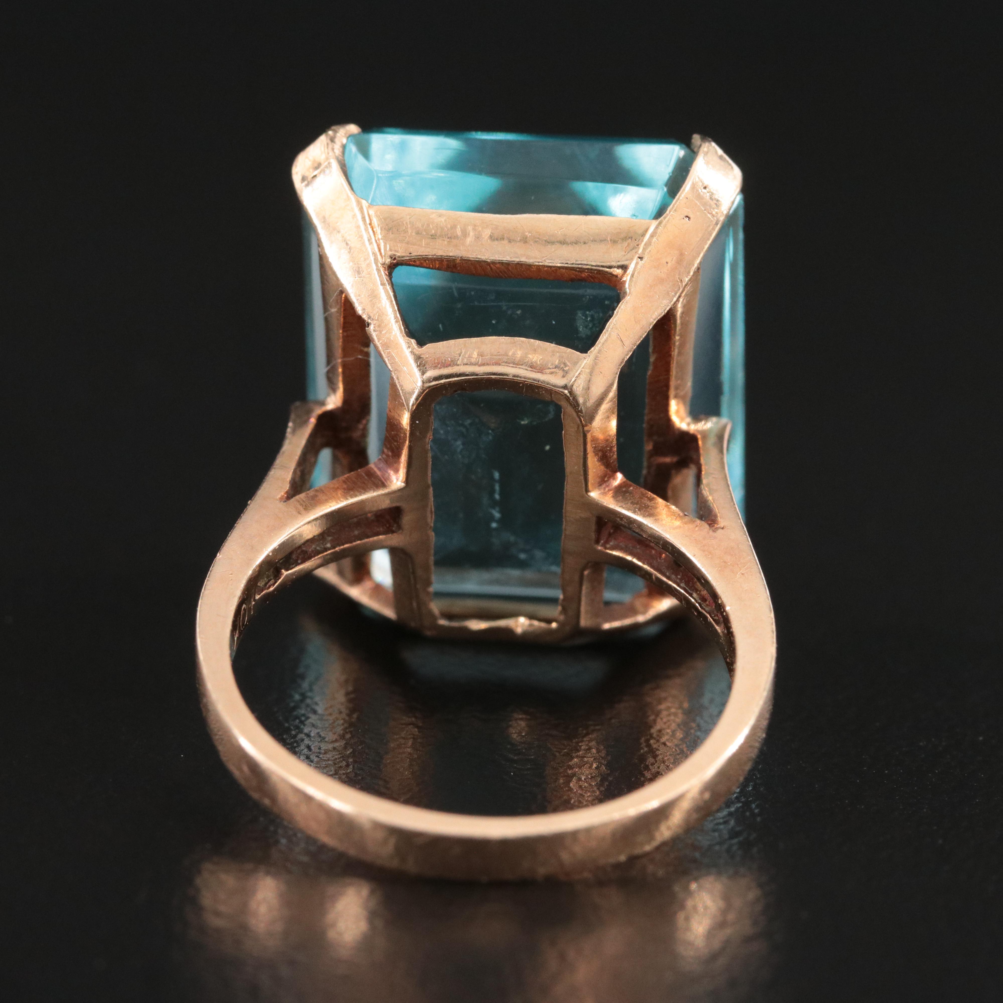 14K Faux Gemstone Ring