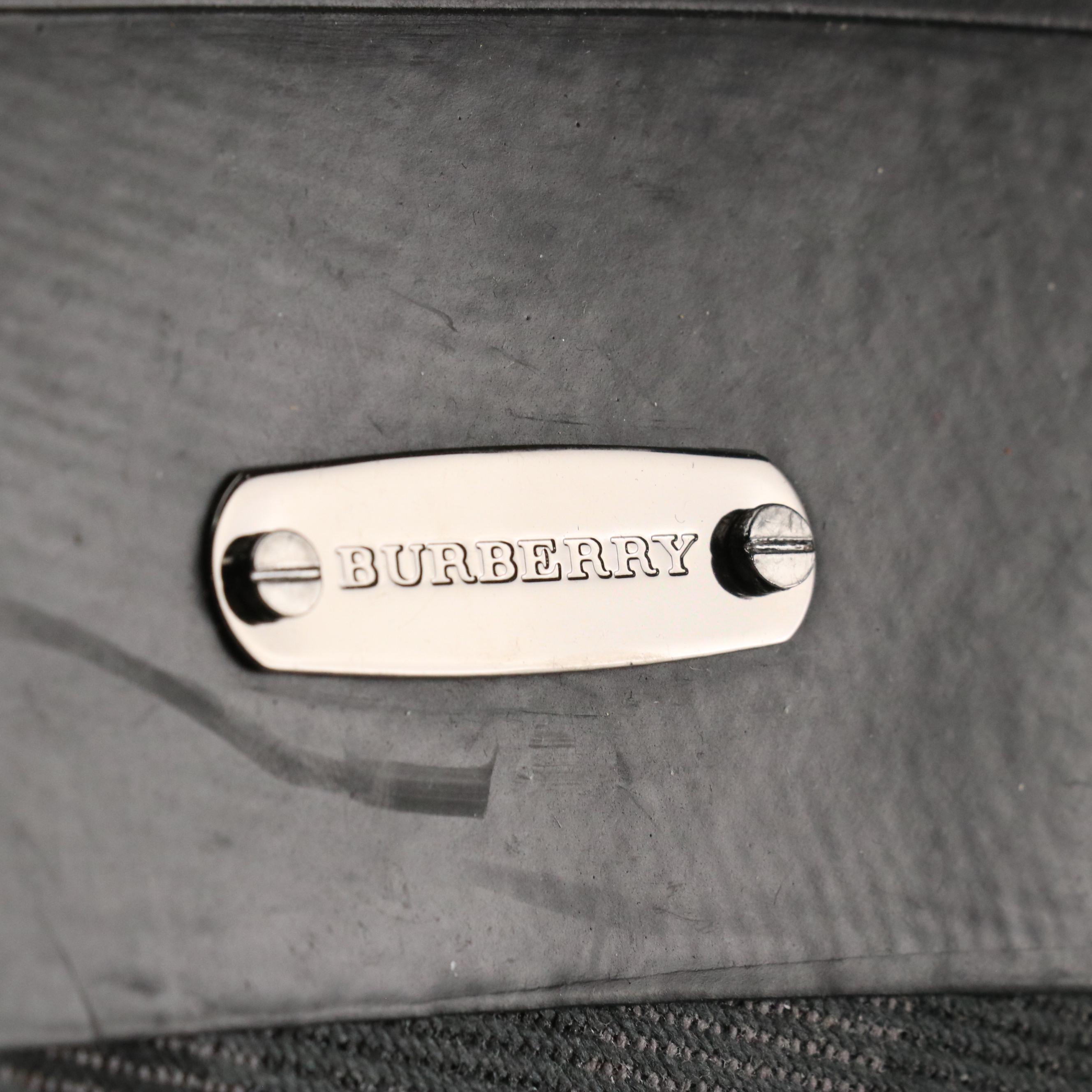 Burberry "Clemence" Classic Smoke House Check Canvas Rain Boots in  Box