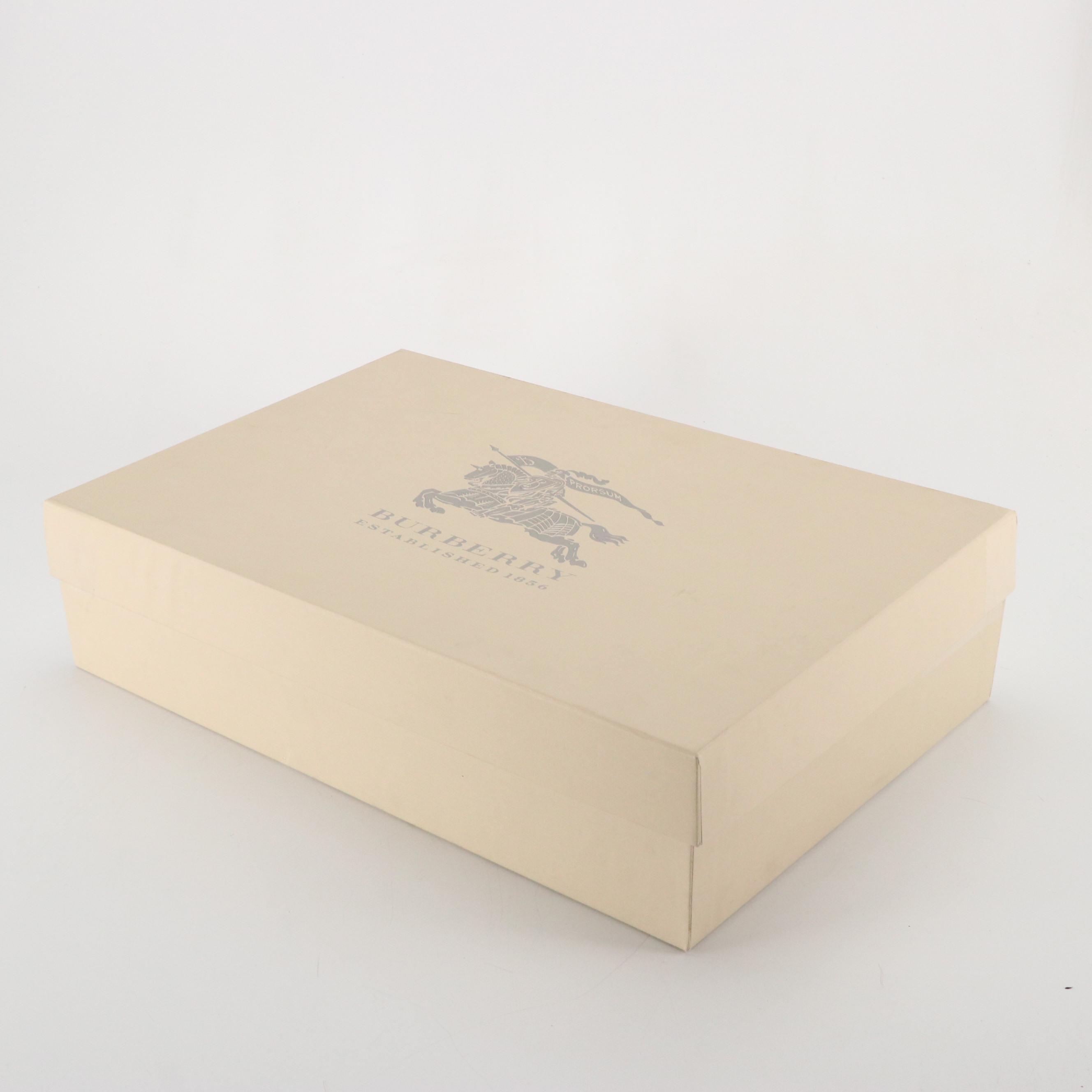 Burberry "Clemence" Classic Smoke House Check Canvas Rain Boots in  Box