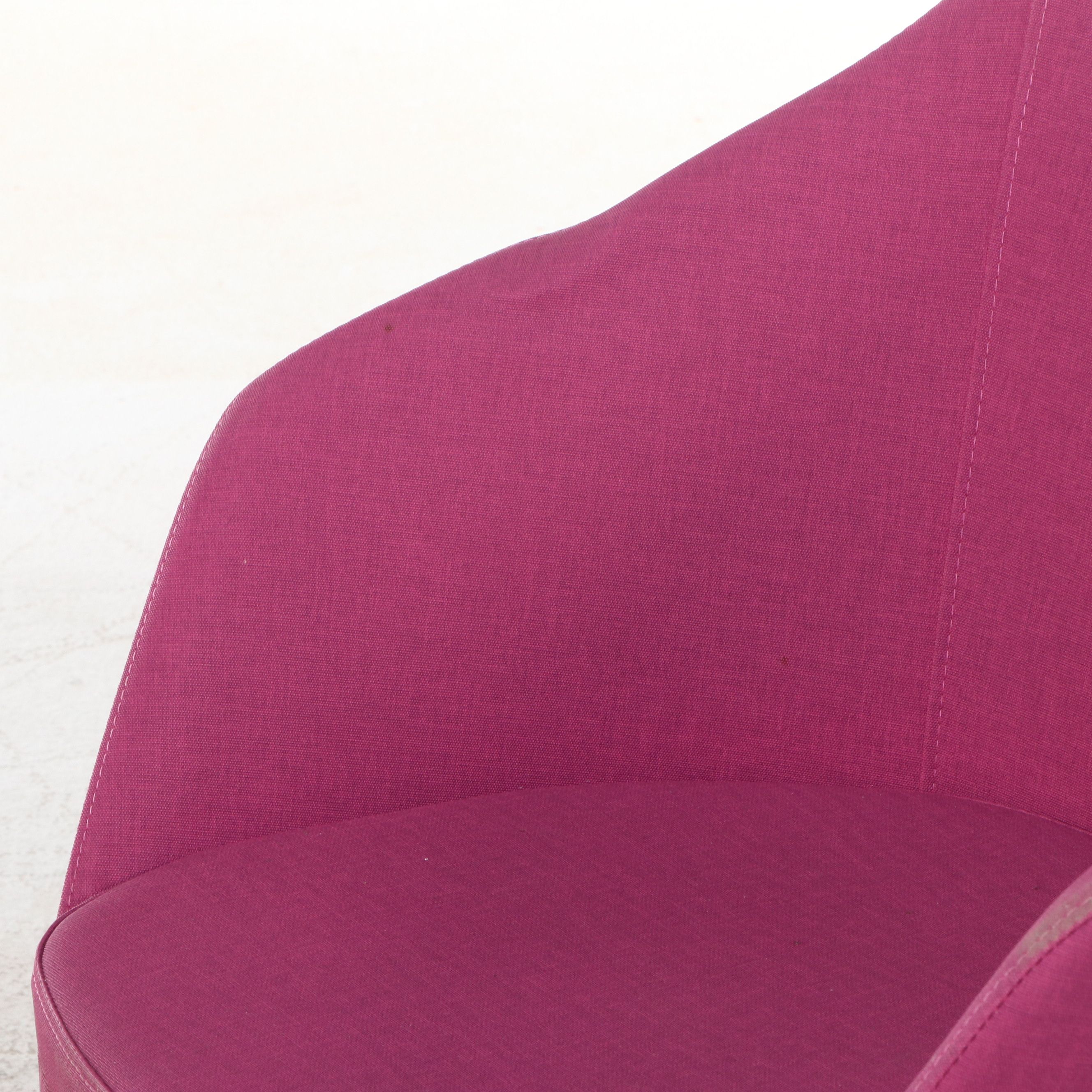 Pair of Global Upholstery Co. Modern Pink Armchairs