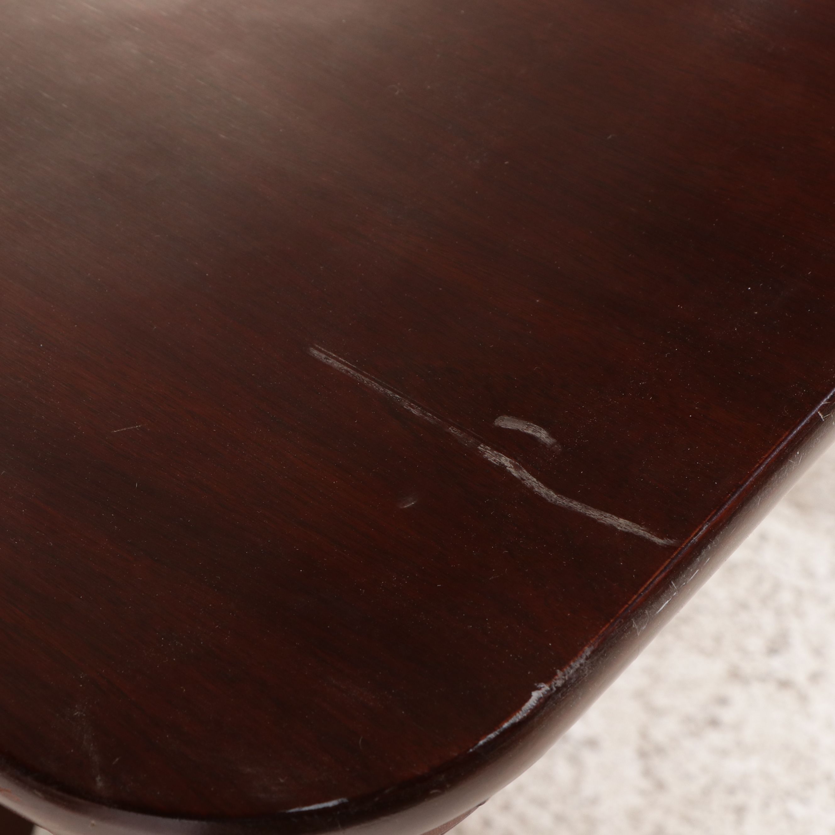 Duncan Phyfe Style Mahogany Dining Table