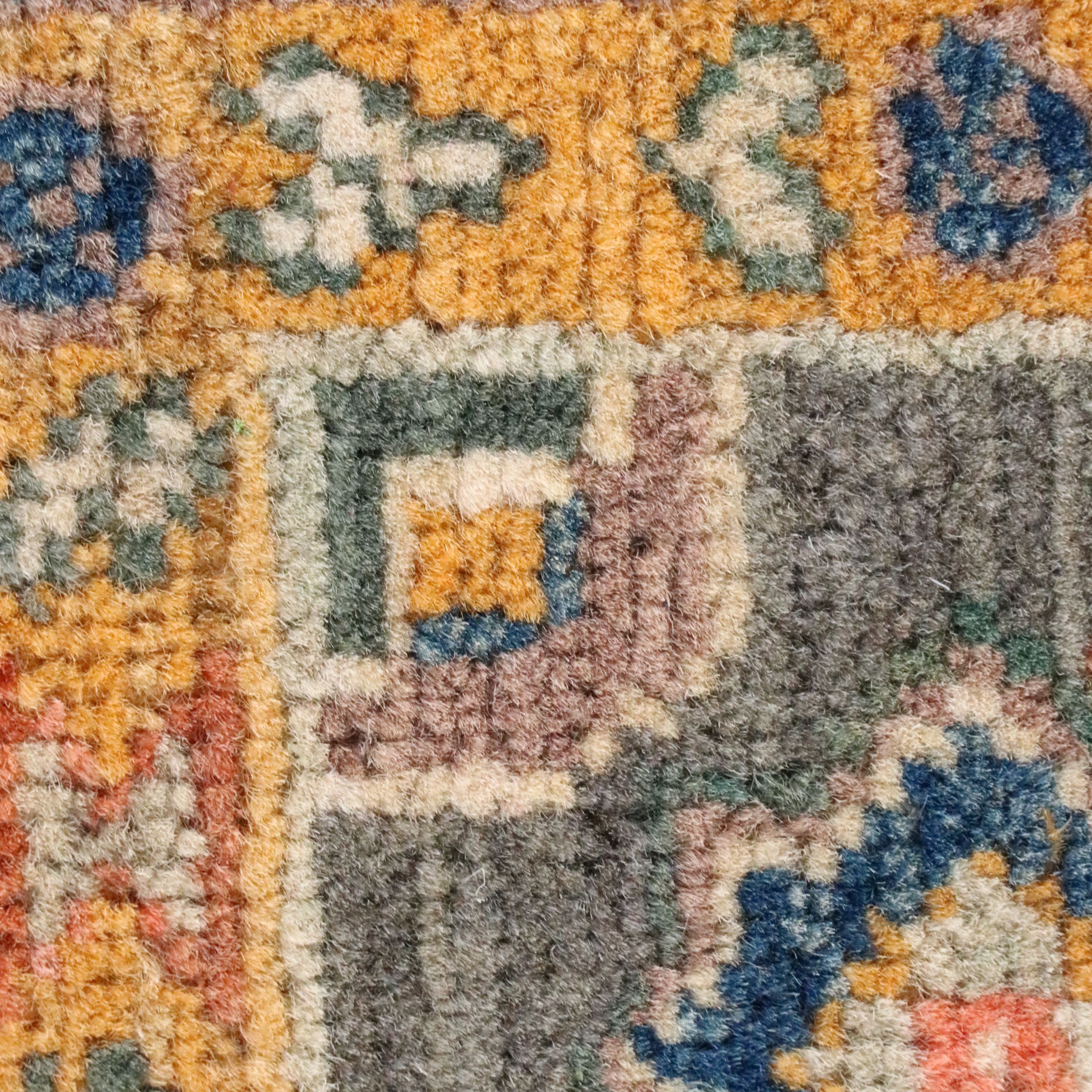 4'1 x 5'8 Hand-Knotted Pakistani Kazak Area Rug