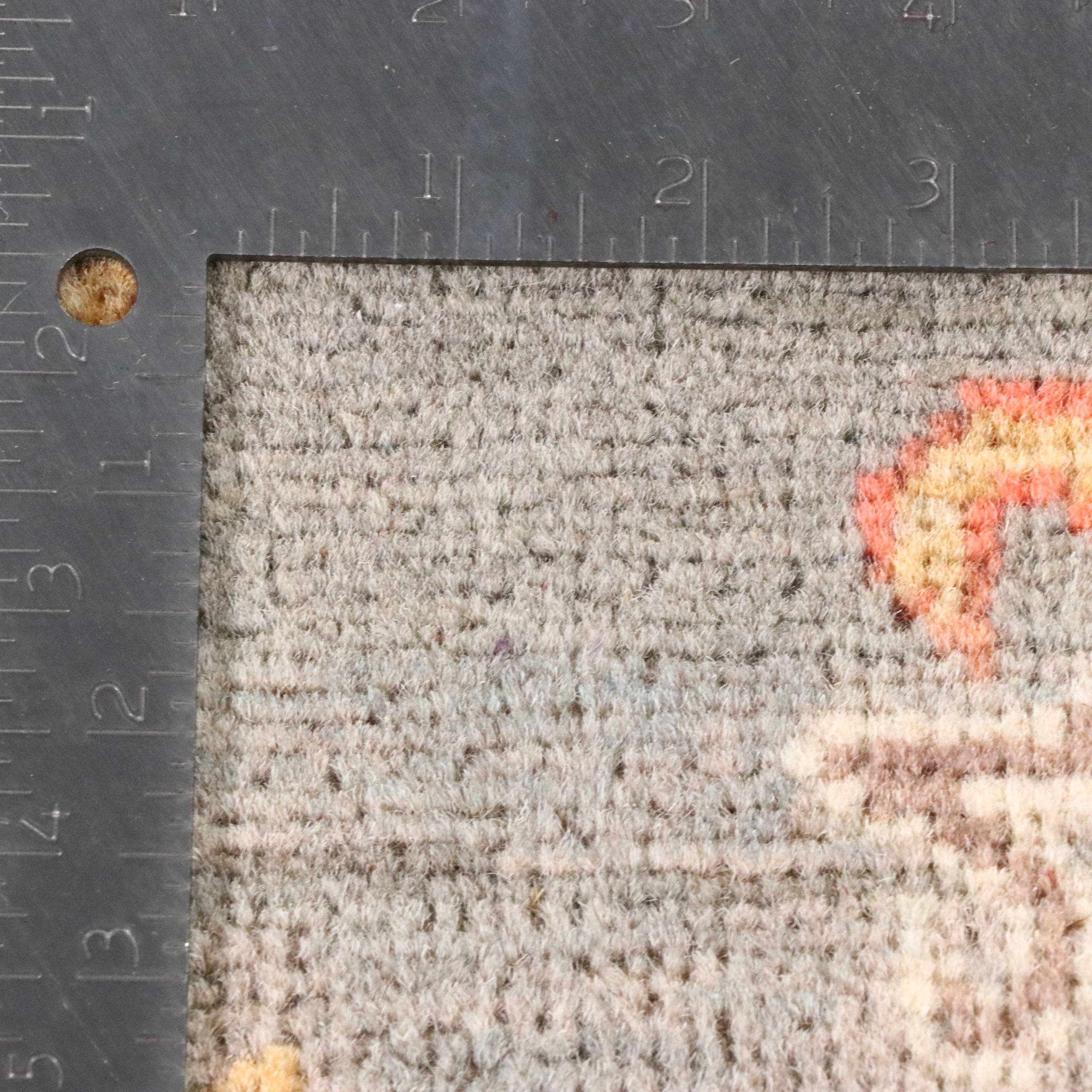 4'1 x 5'8 Hand-Knotted Pakistani Kazak Area Rug