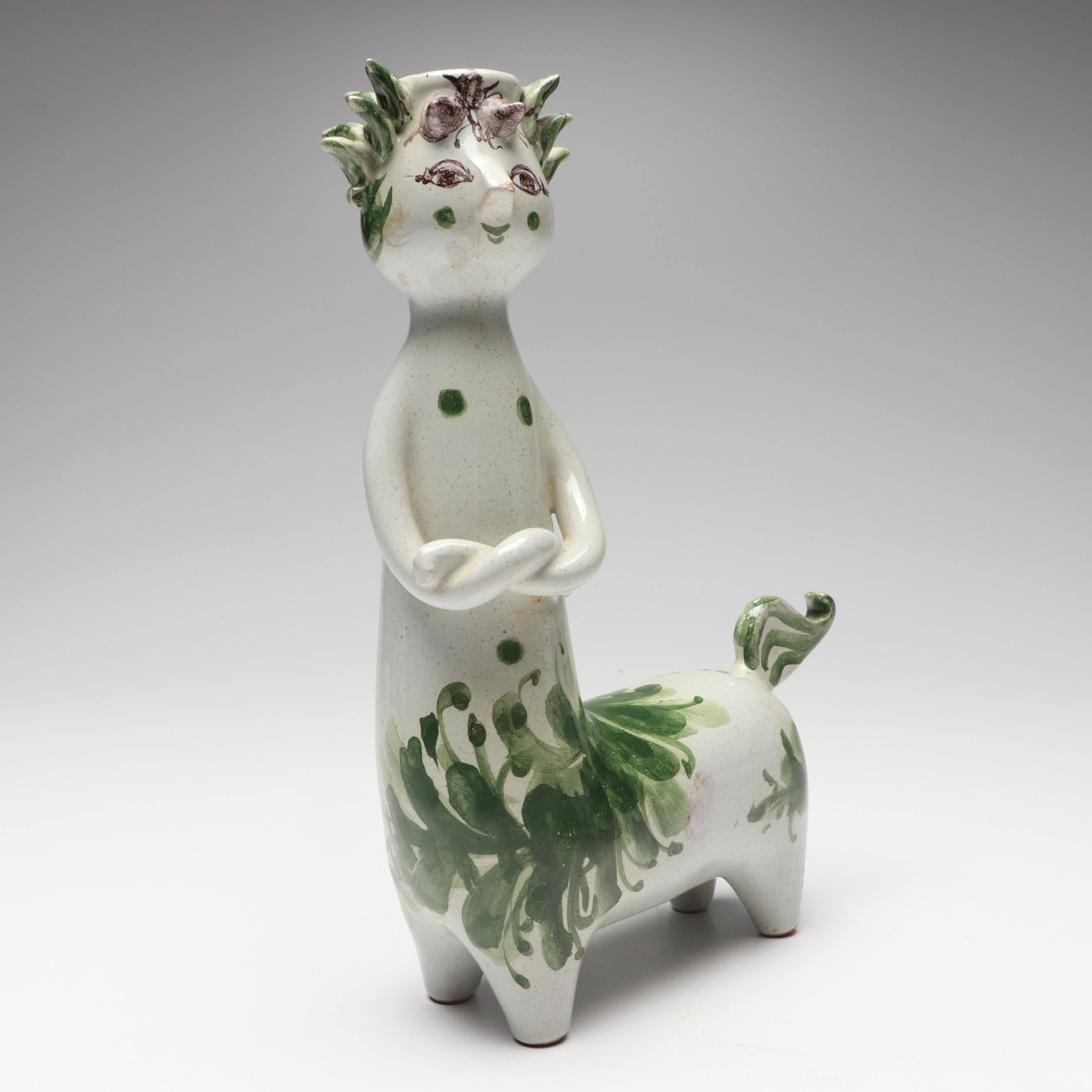 Bjørn Wiinblad Centaur Art Pottery Candlestick