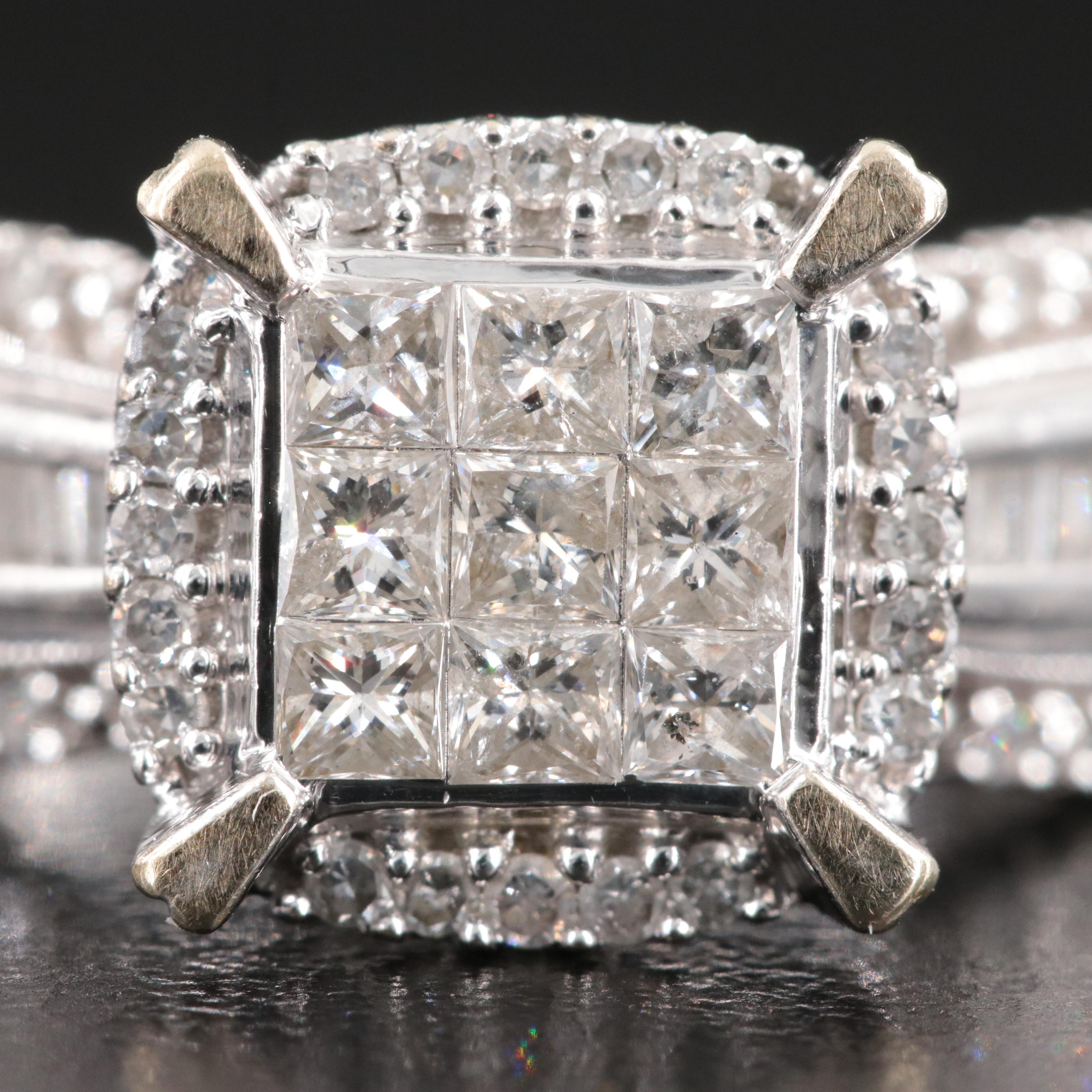 10K 1.19 CTW Diamond Ring and Band