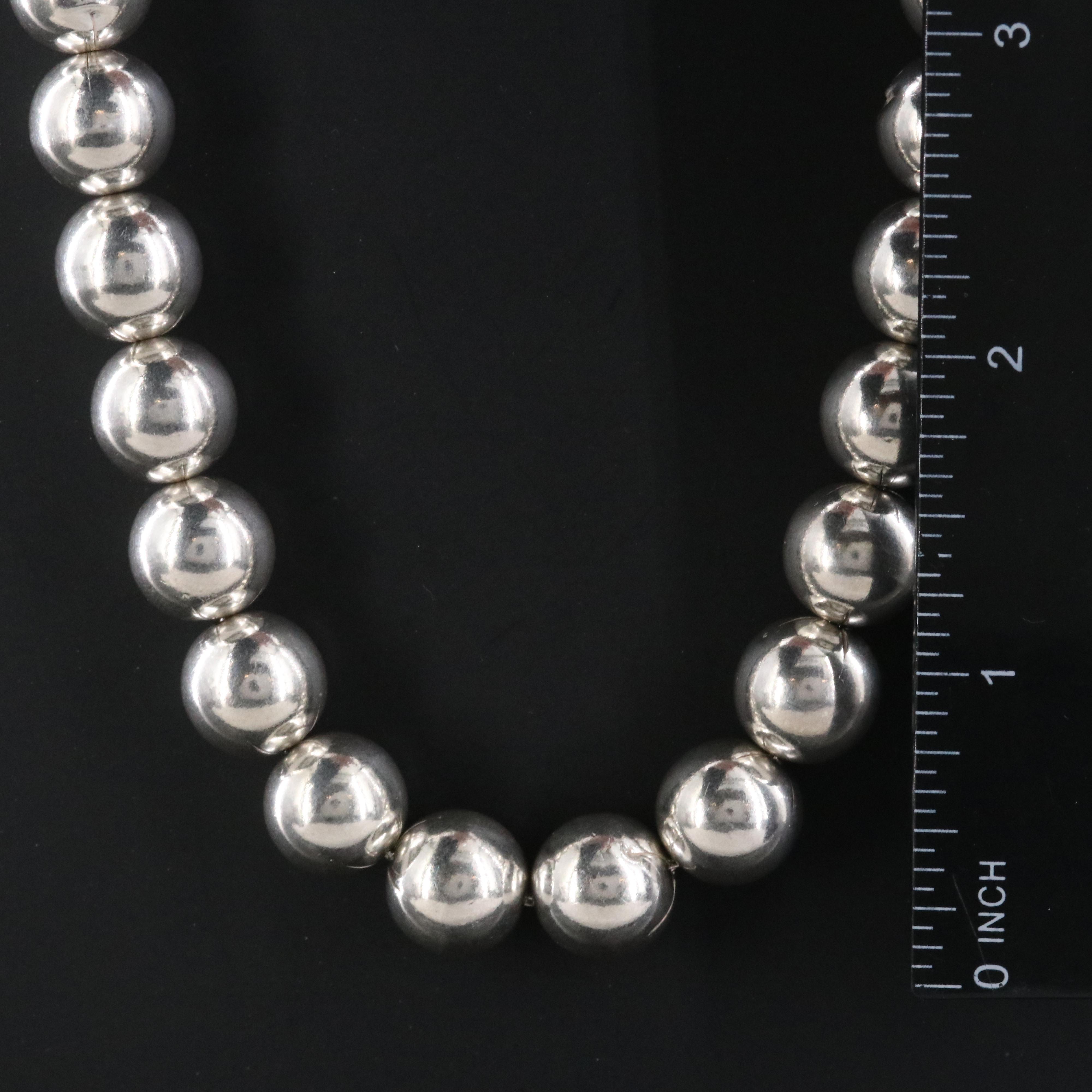 Sterling Bead Necklace
