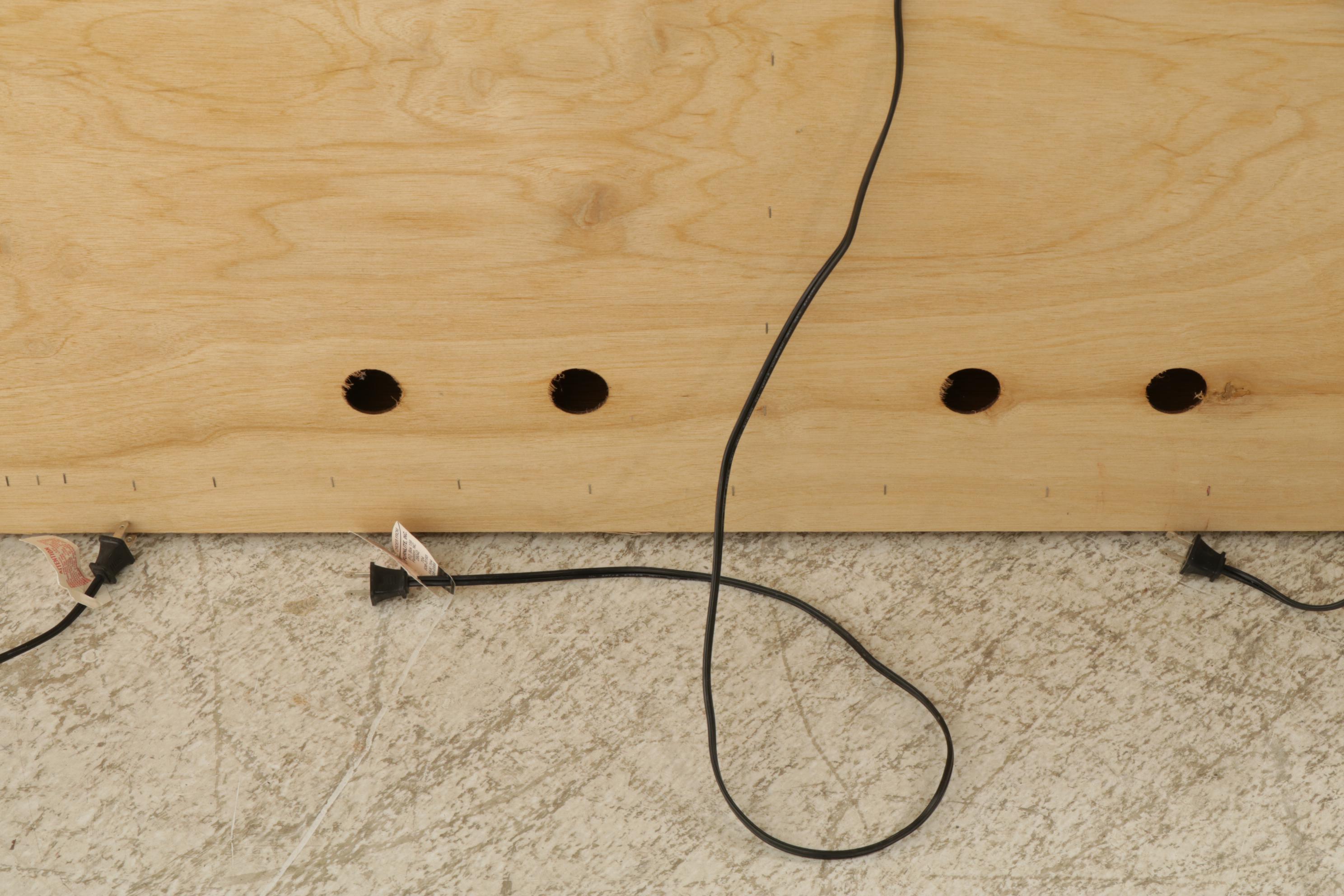 Lexington Display Cabinets with Light Bridge and Media Cabinet