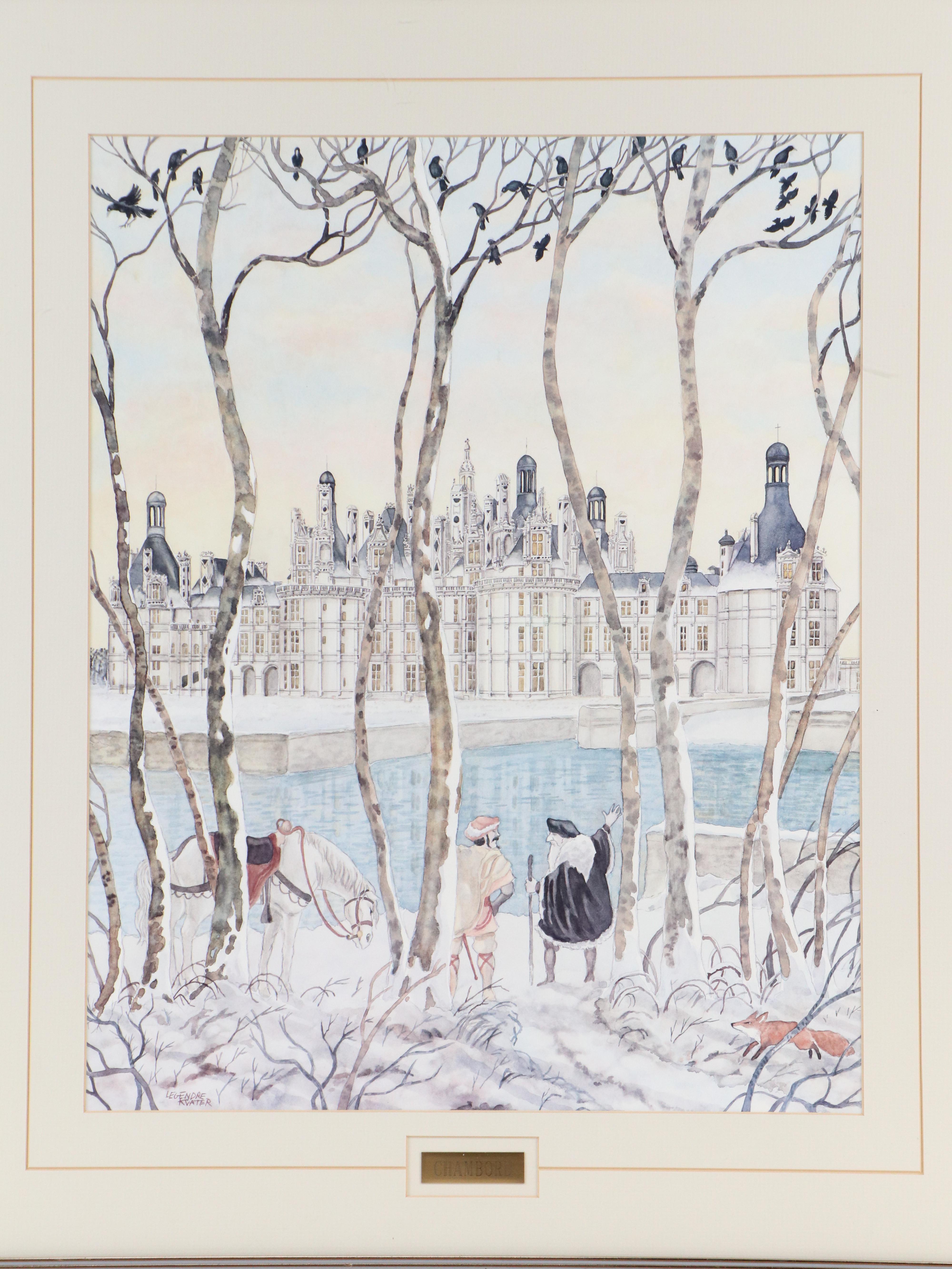 After Philippe Legendre-Kvater Offset Lithograph "Chambord"