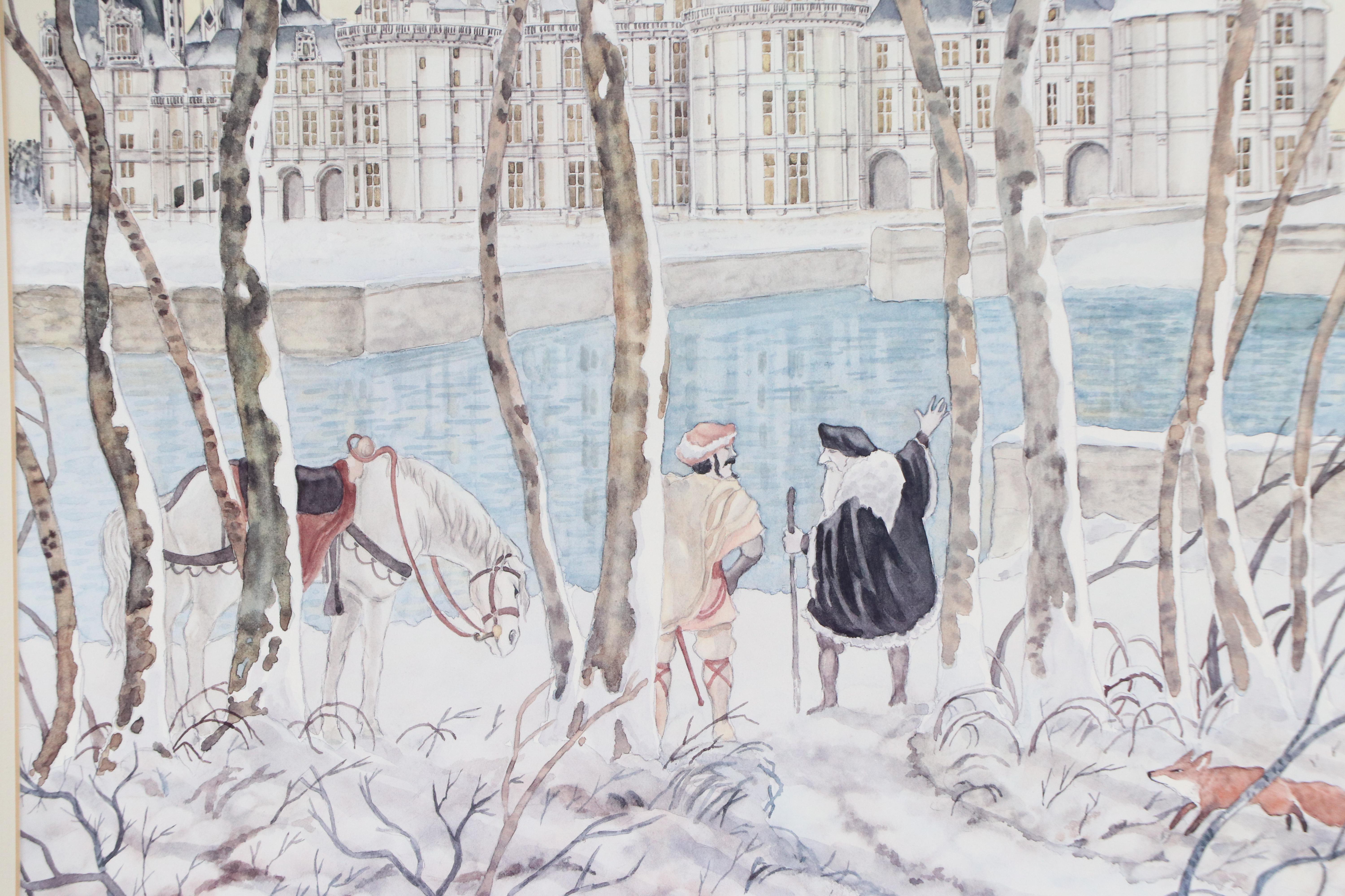 After Philippe Legendre-Kvater Offset Lithograph "Chambord"