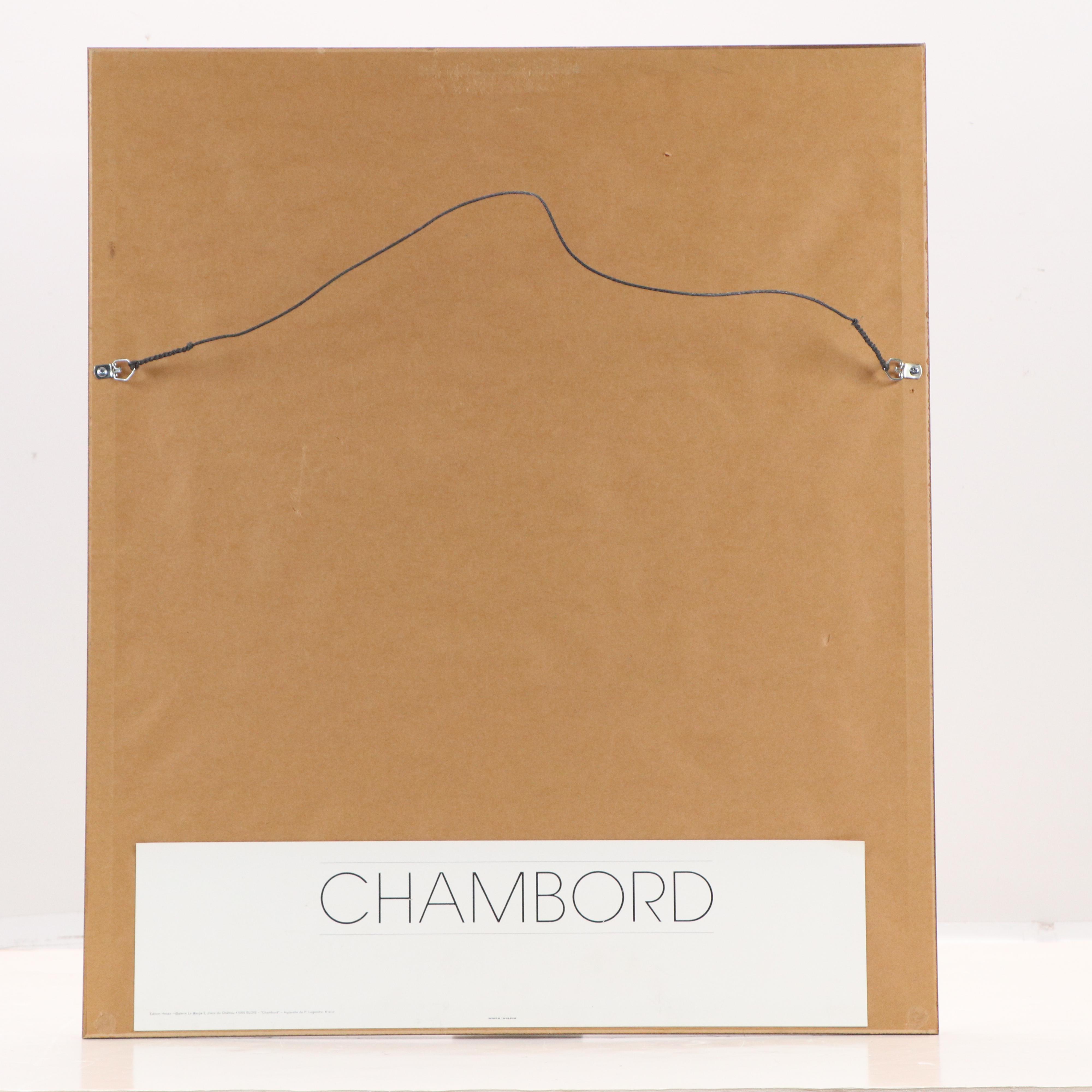 After Philippe Legendre-Kvater Offset Lithograph "Chambord"