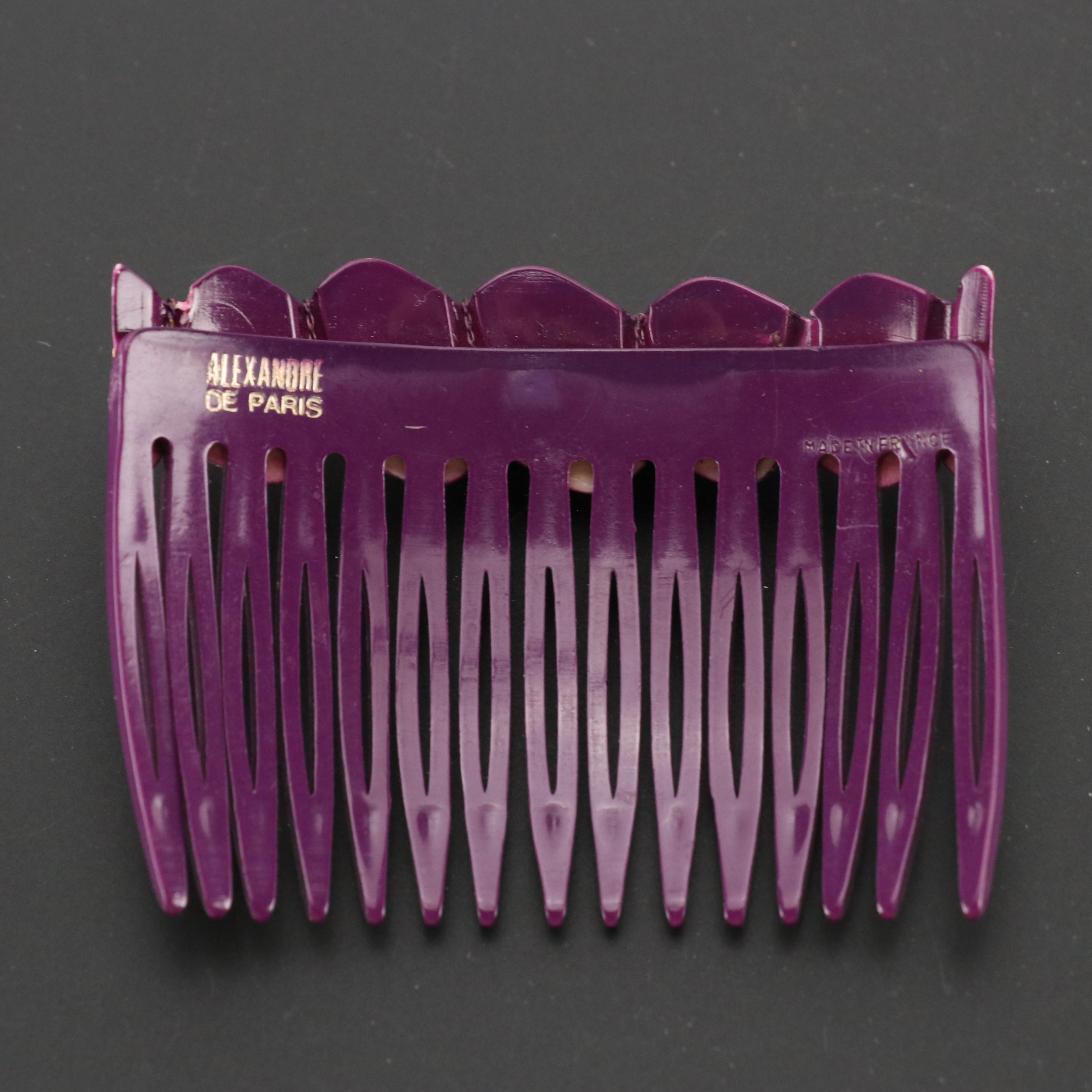 Alexandre de Paris Vintage Plastic Hair Accessories