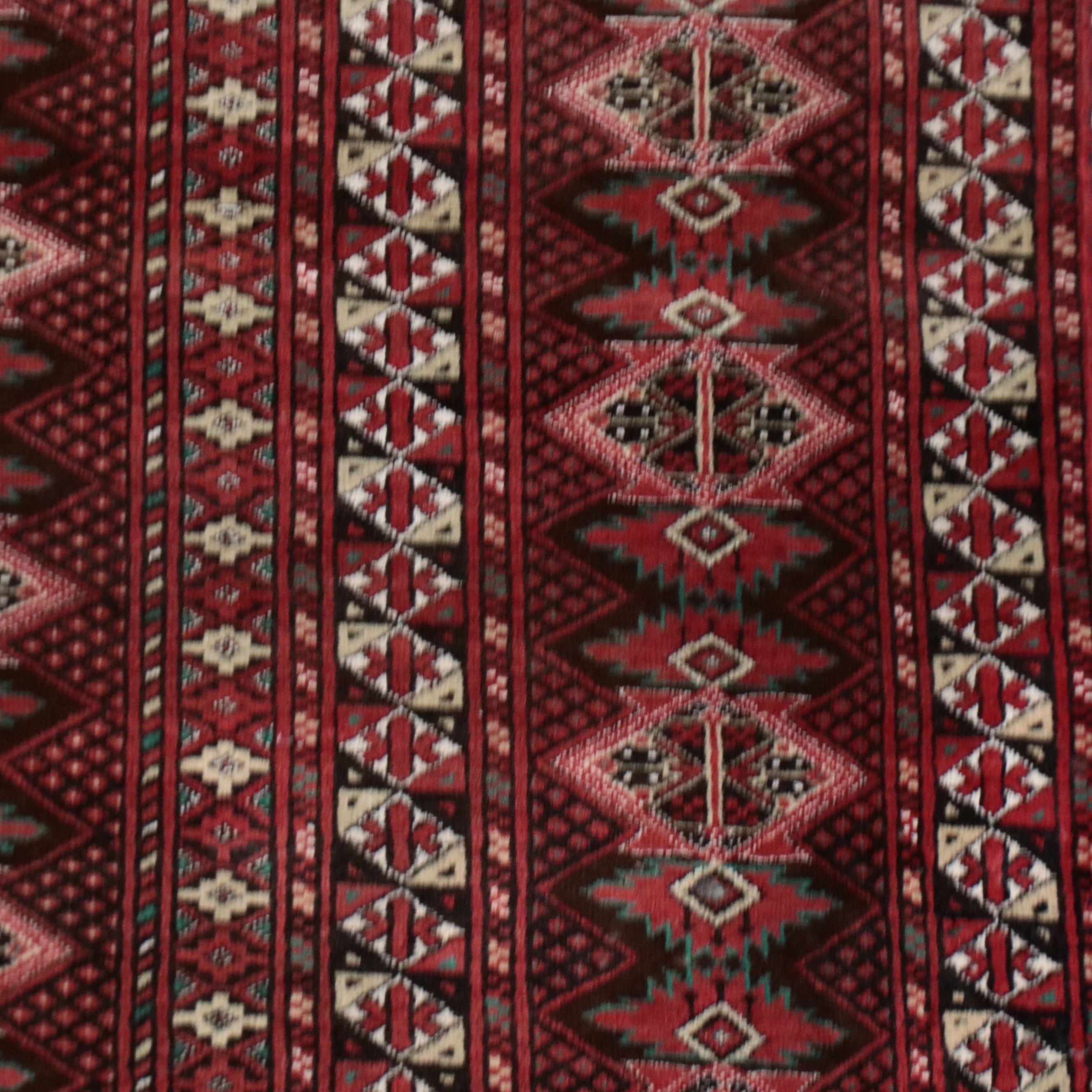 3'11 x 6'5 Hand-Knotted Afghan Turkmen Area Rug