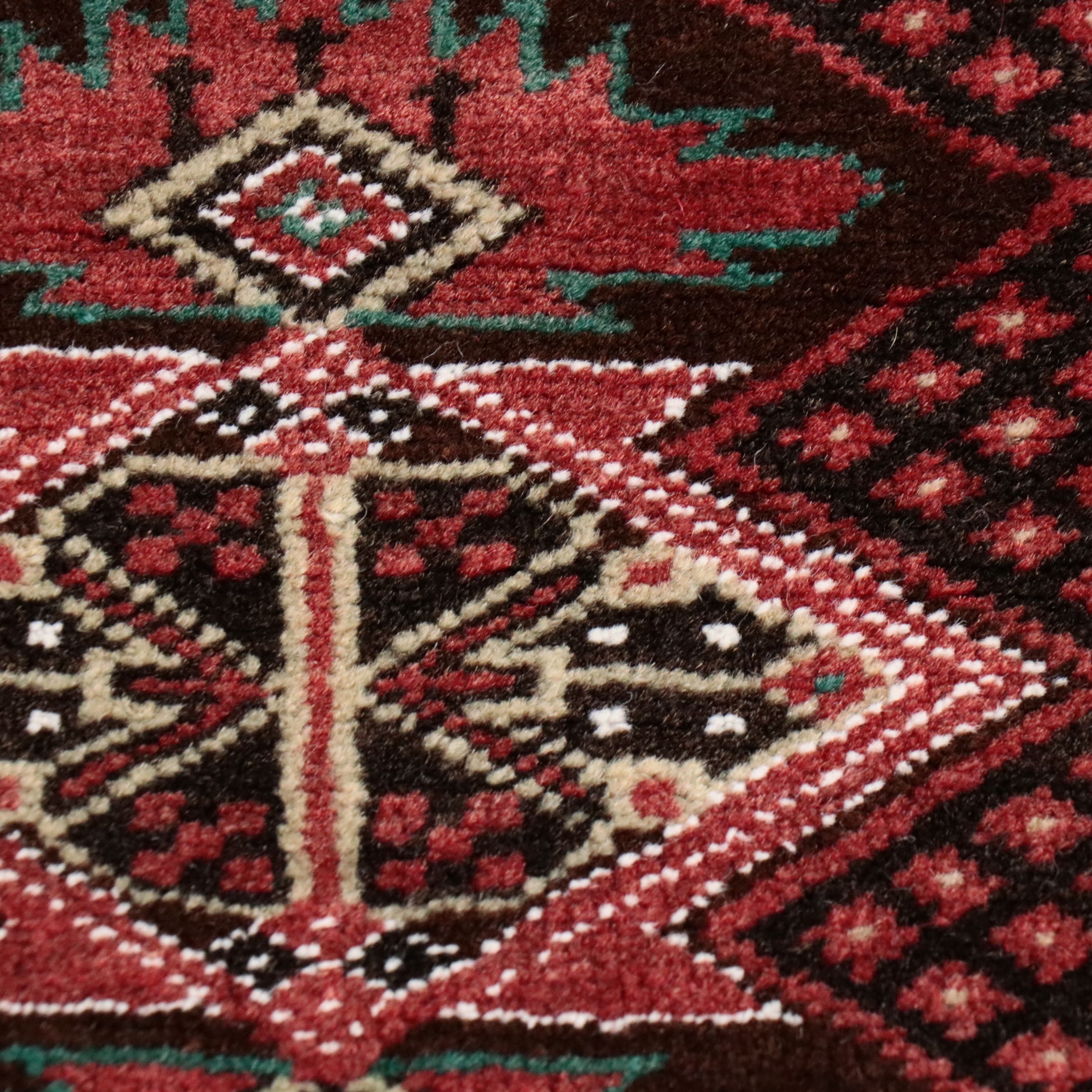 3'11 x 6'5 Hand-Knotted Afghan Turkmen Area Rug