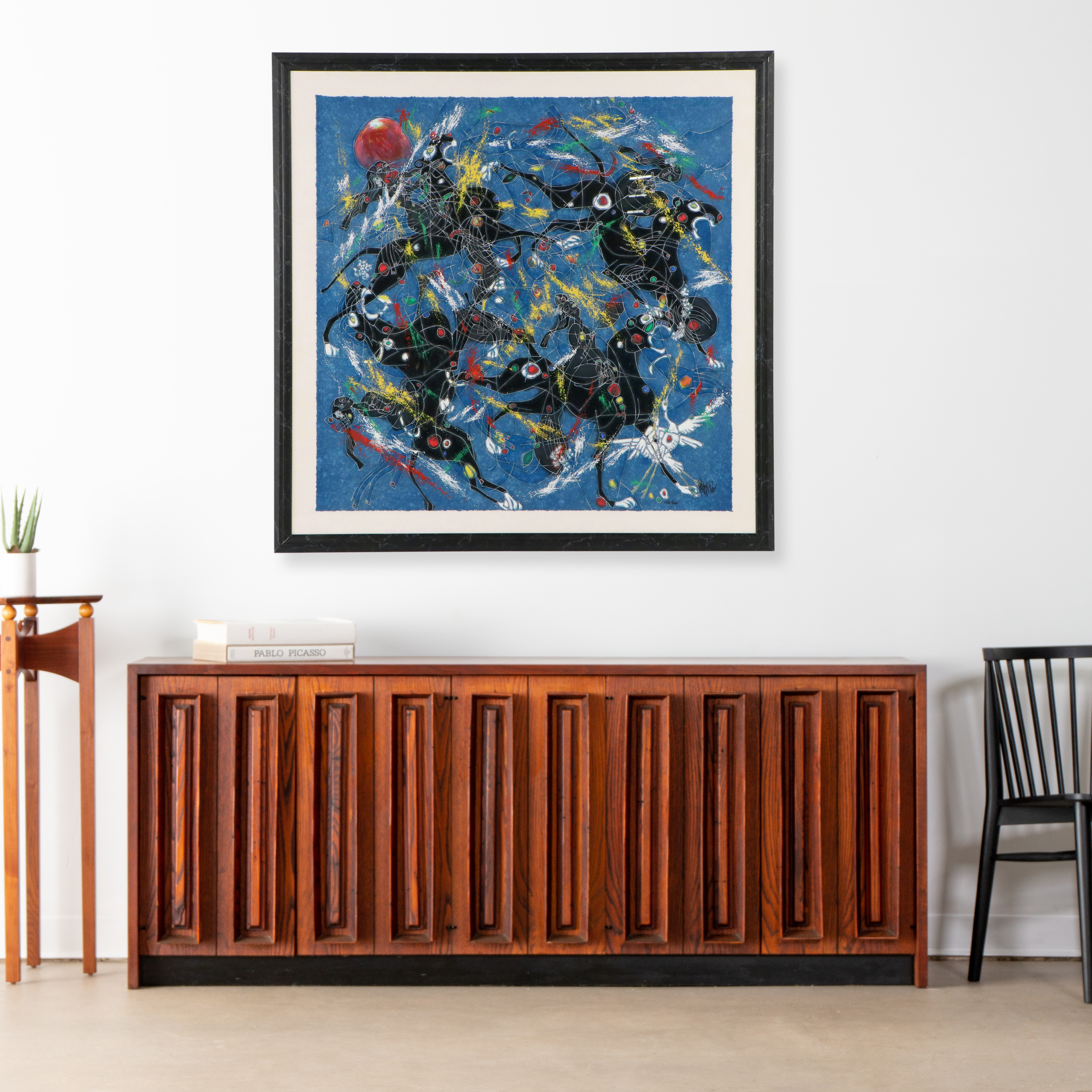 Tiefeng Jiang Serigraph "Song of Panthers," Late 20th Century