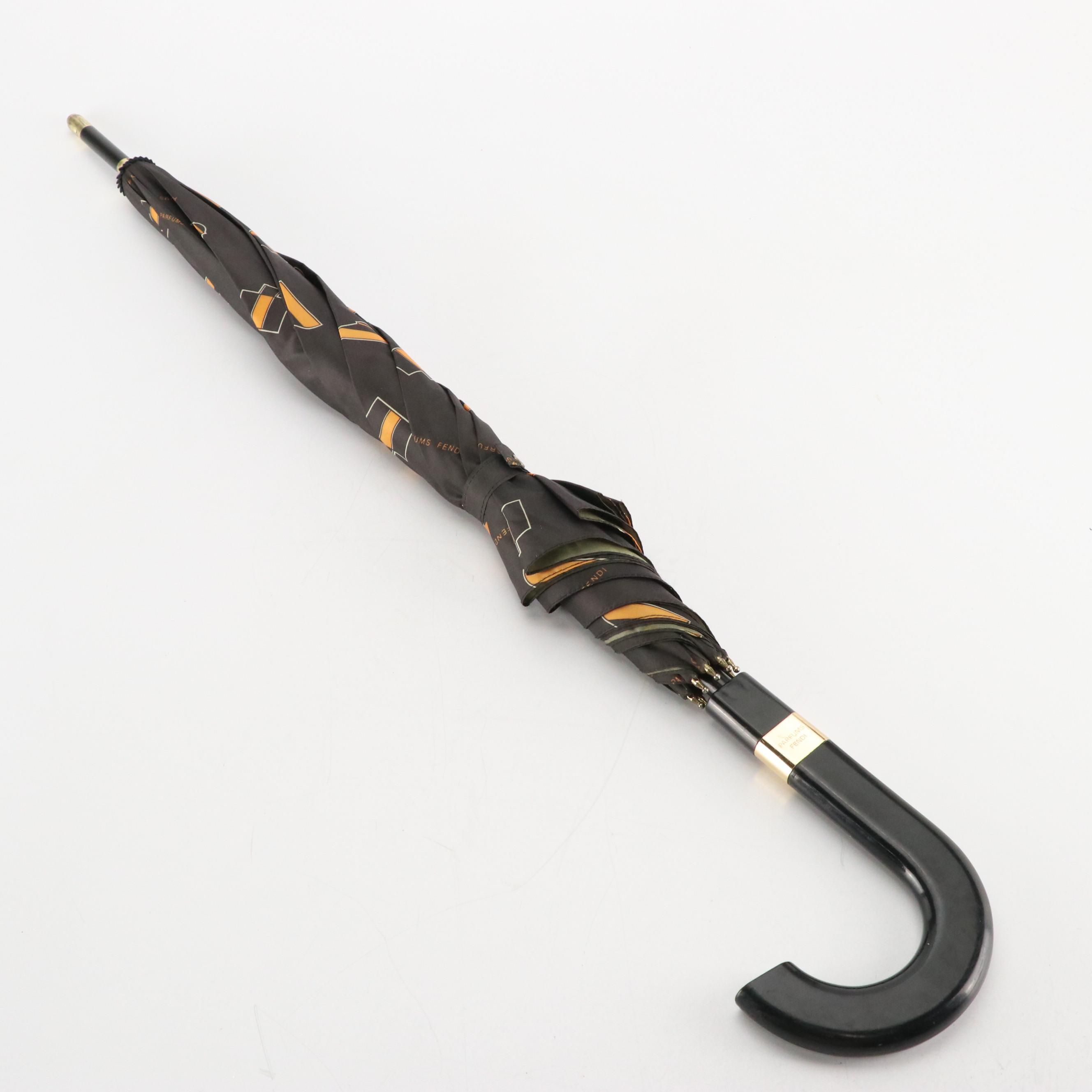 Fendi Parfums Promotional Hook Handle Umbrella
