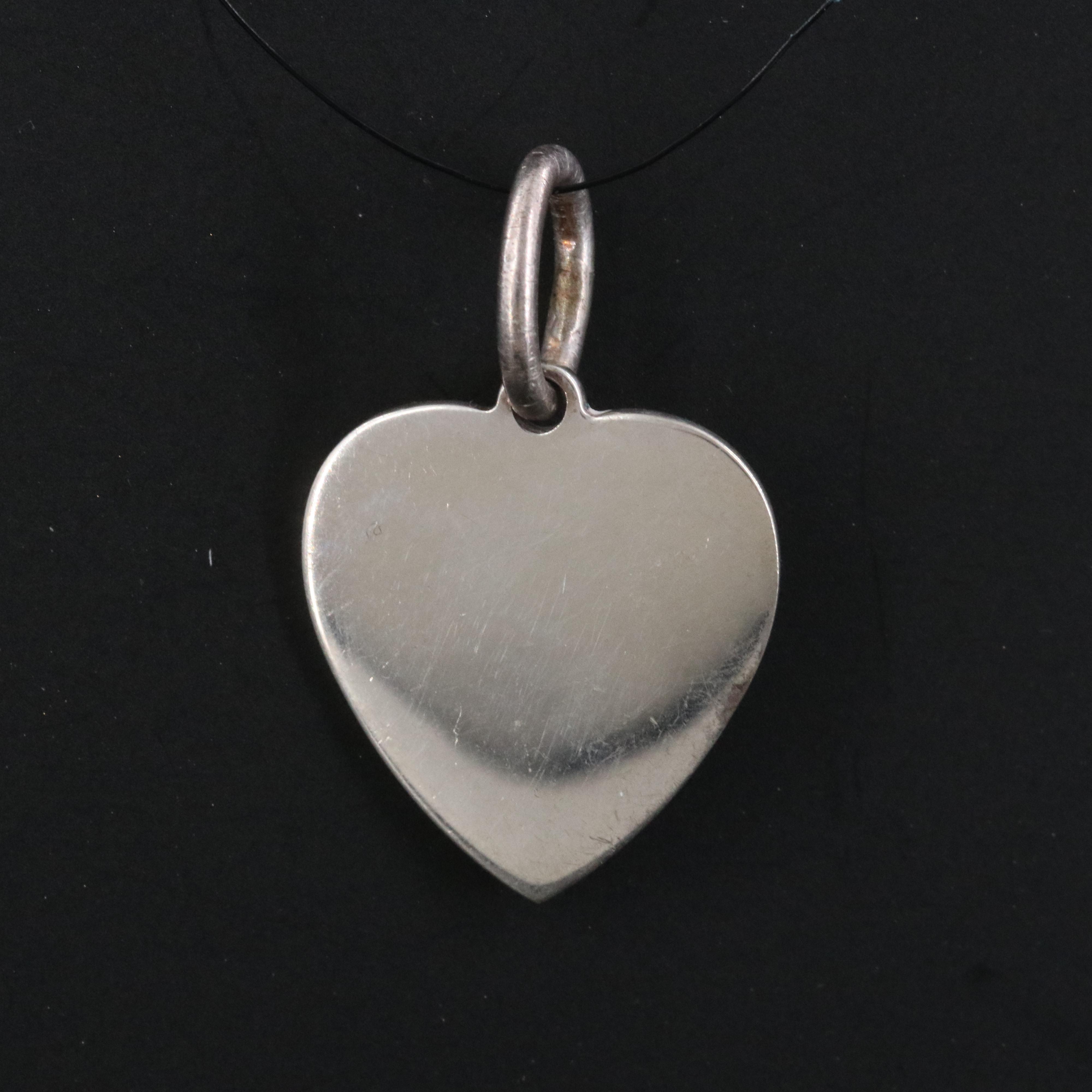 Tiffany & Co. Sterling Heart Tag Charm