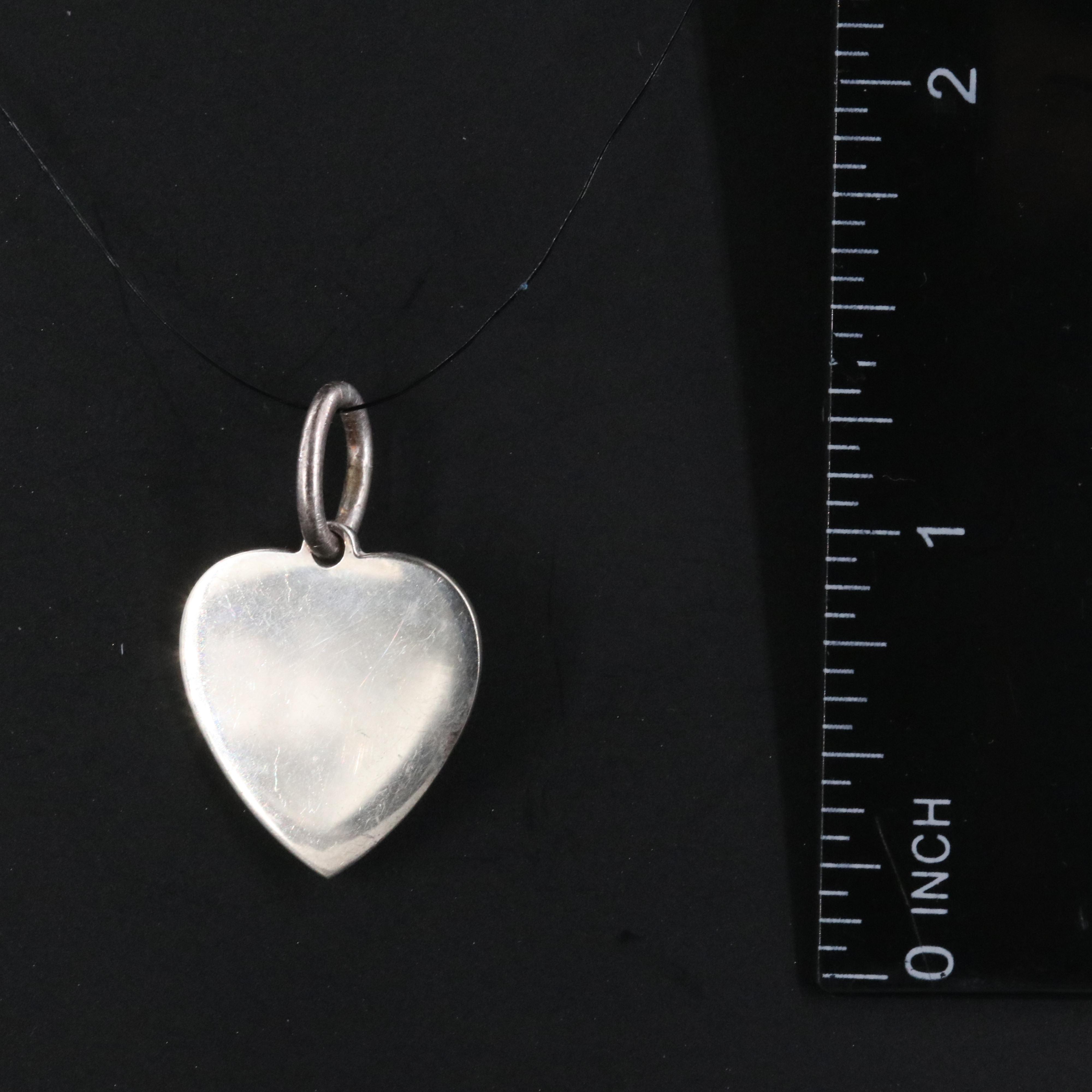Tiffany & Co. Sterling Heart Tag Charm