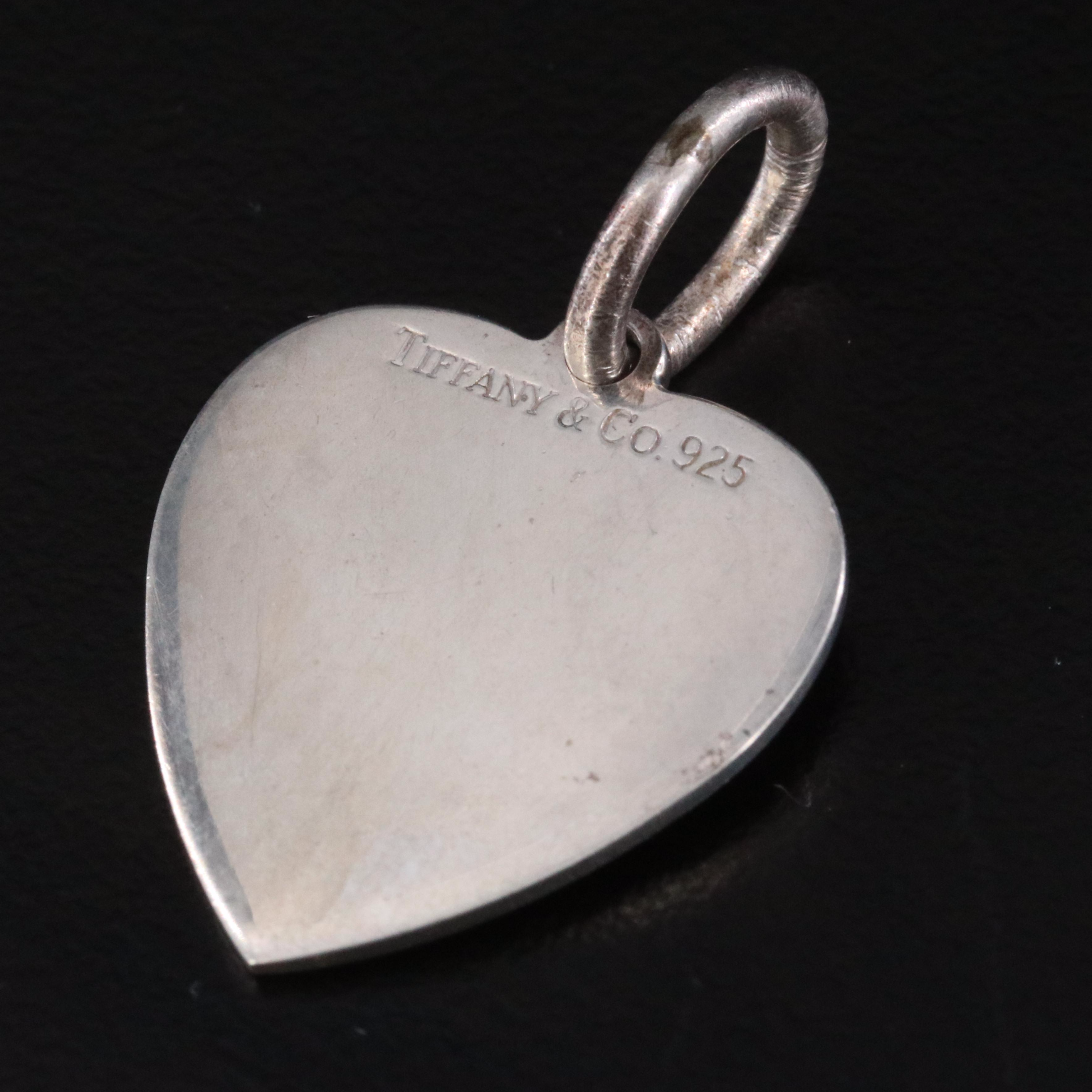 Tiffany & Co. Sterling Heart Tag Charm