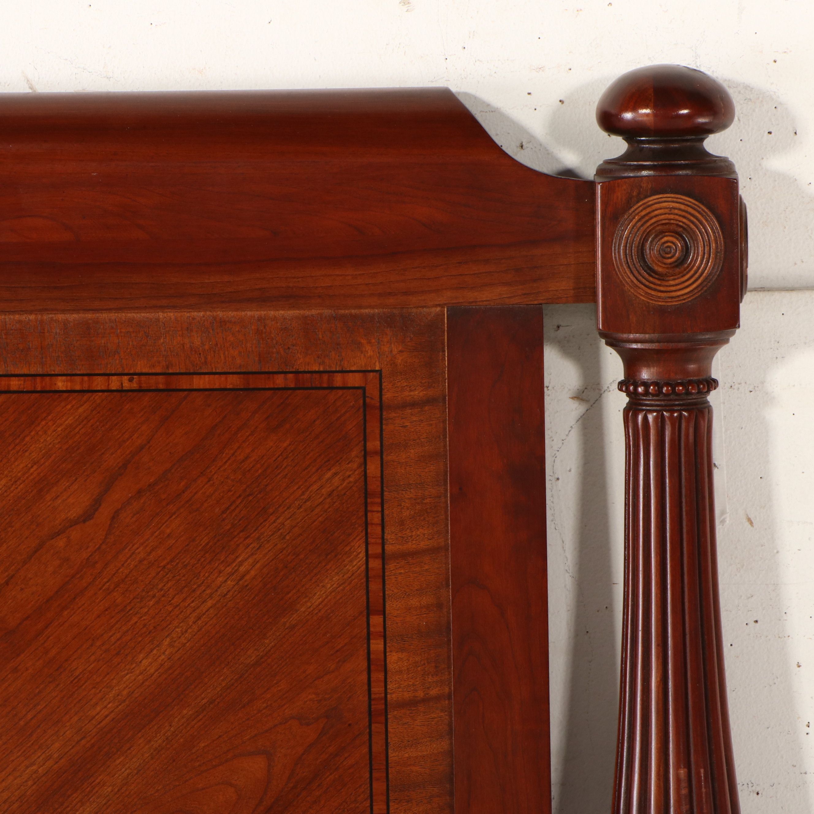 Lexington Furniture Louis Philippe Style Marquetry Inlaid Headboard