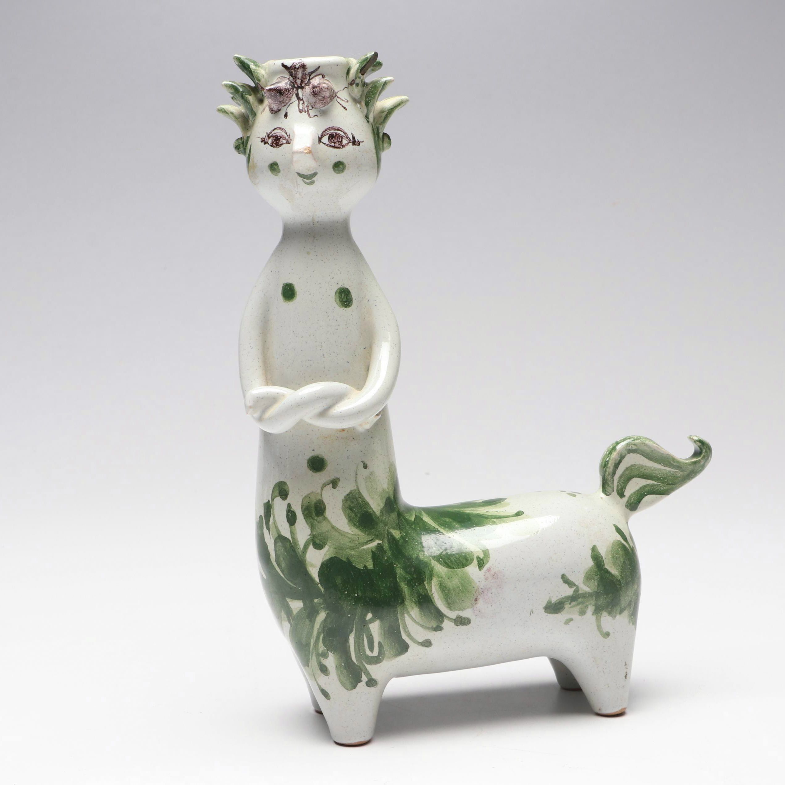Bjørn Wiinblad Centaur Art Pottery Candlestick